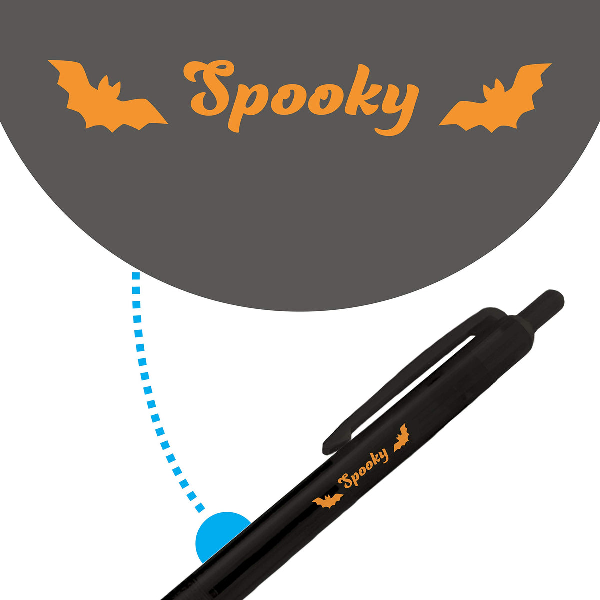 Greeting Pen Happy Halloween Pens- 3 Designs Translucent 12 Pen Set 46001