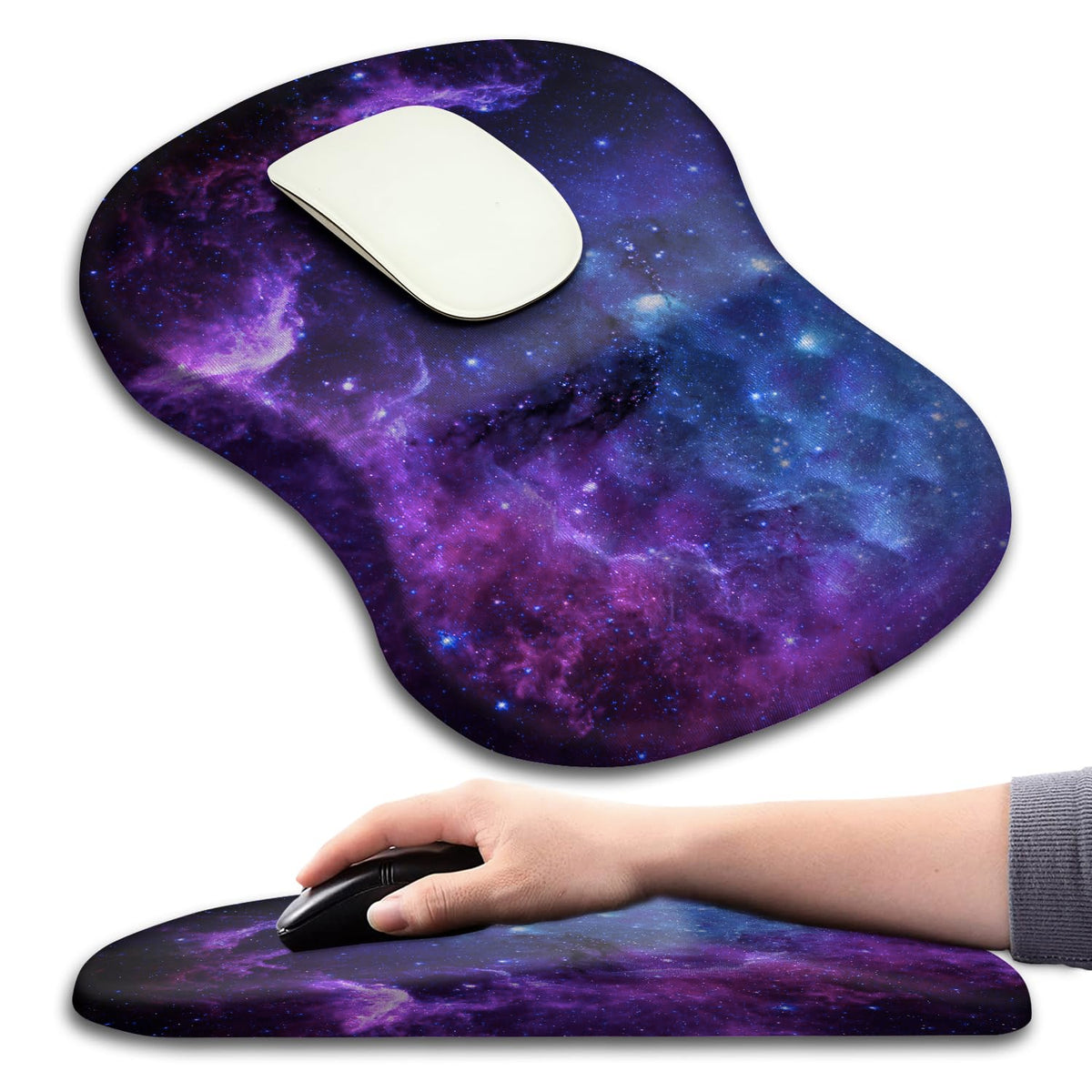 KUOSGM Mouse Pad Wrist Support, Ergonomic Mouse Pad with Massage Dot, Comfortable Computer Mouse