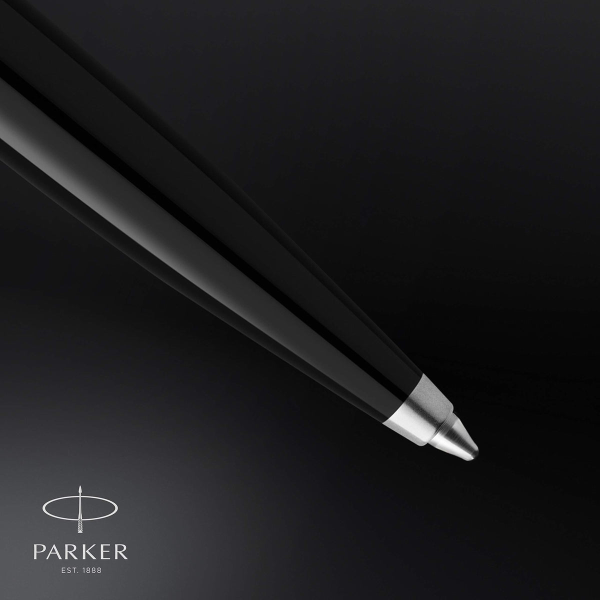 Parker 51 Ballpoint Pen Black Barrel with Chrome Trim Medium Point with Black Ink Refill Gift Box
