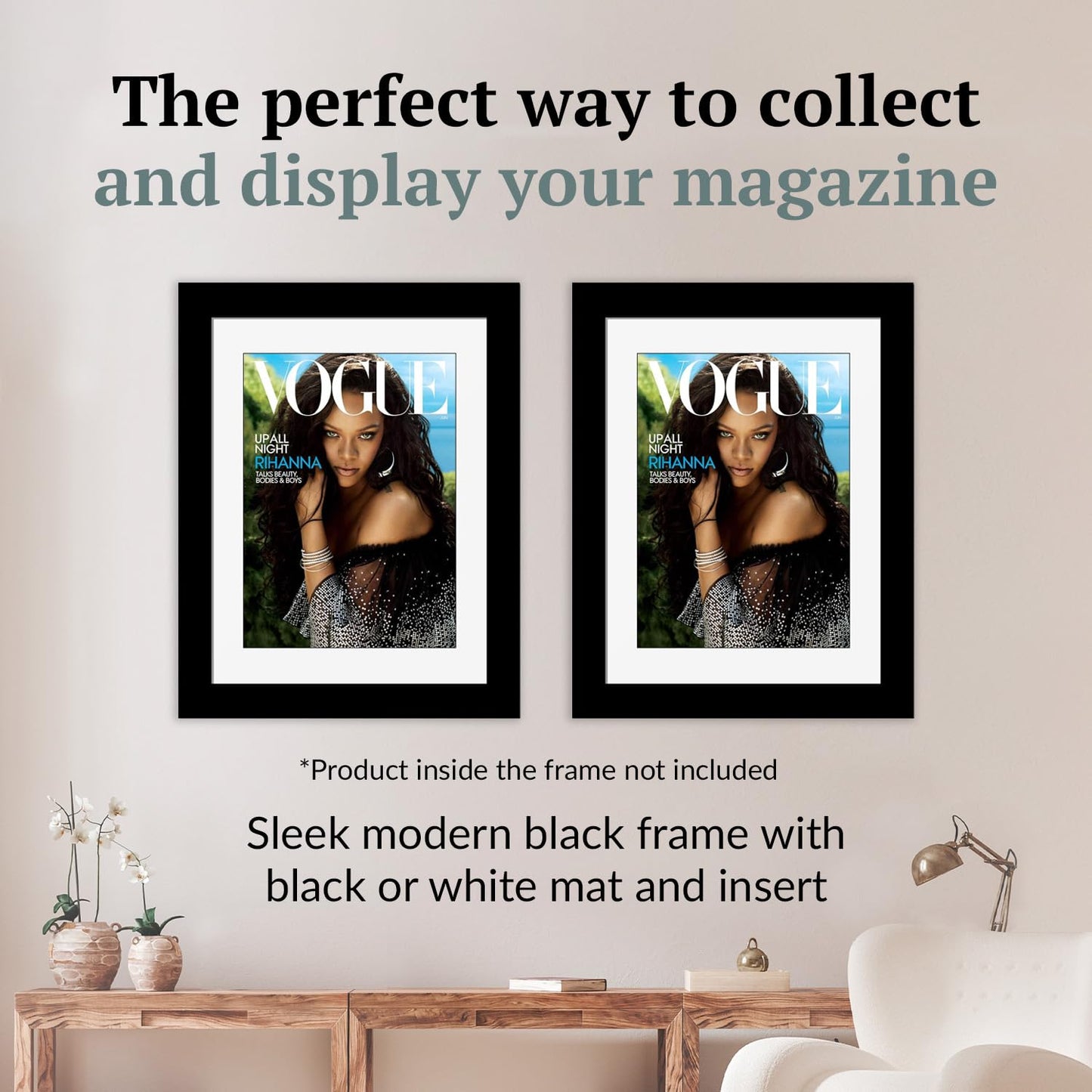 Creative Picture Frames 8.75 x 11.25 Magazine Frame with Full-Strength Glass, Holds Up To A 1/4"