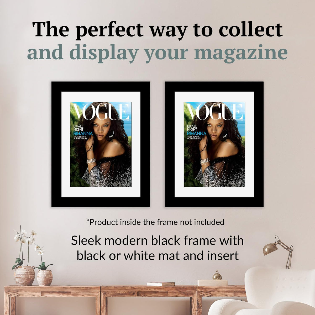Creative Picture Frames 8.75 x 11.25 Magazine Frame with Full-Strength Glass, Holds Up To A 1/4"