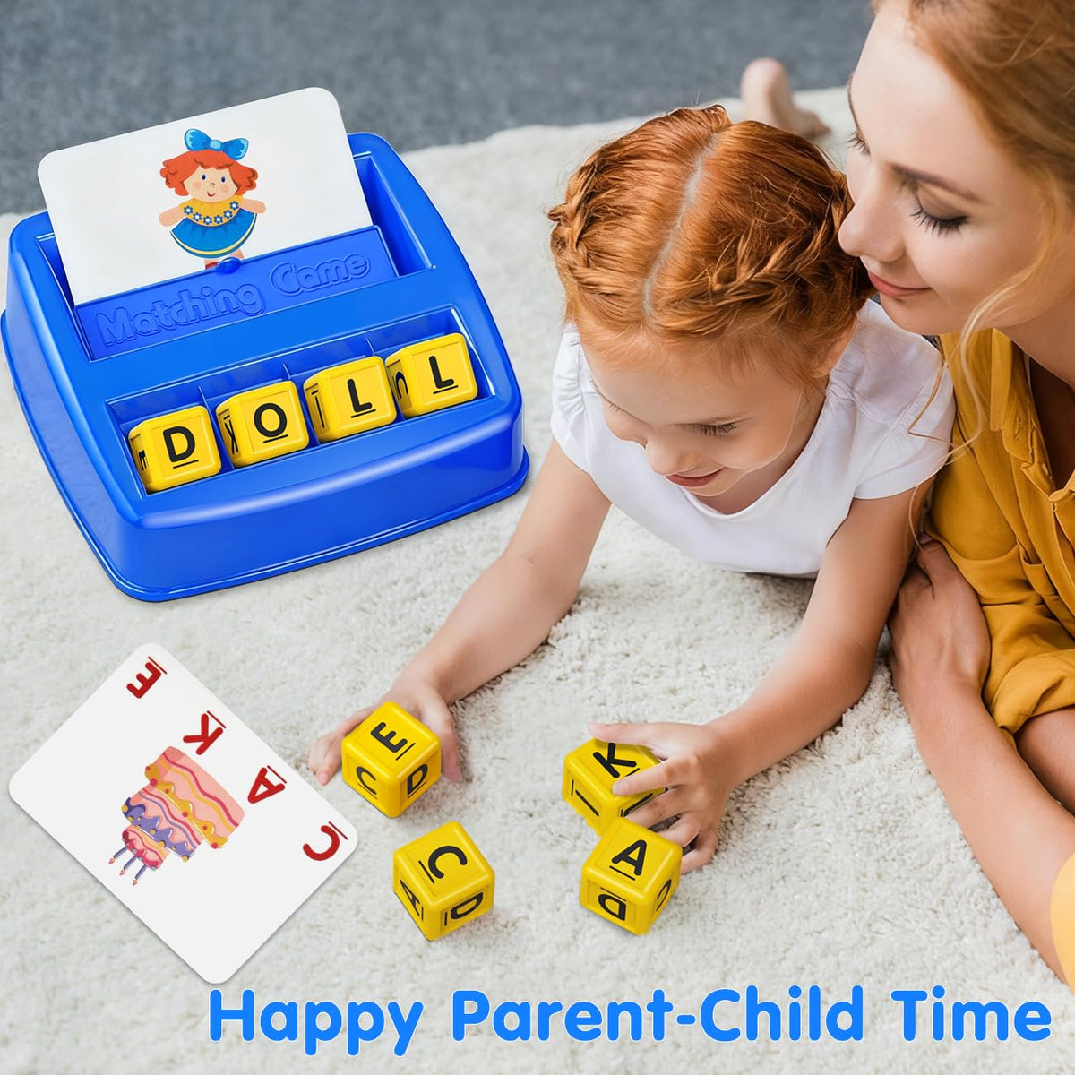 HahaGift Educational Toys for 3-5 Year Old Boy Girl Gifts, Matching Letter Learning Games
