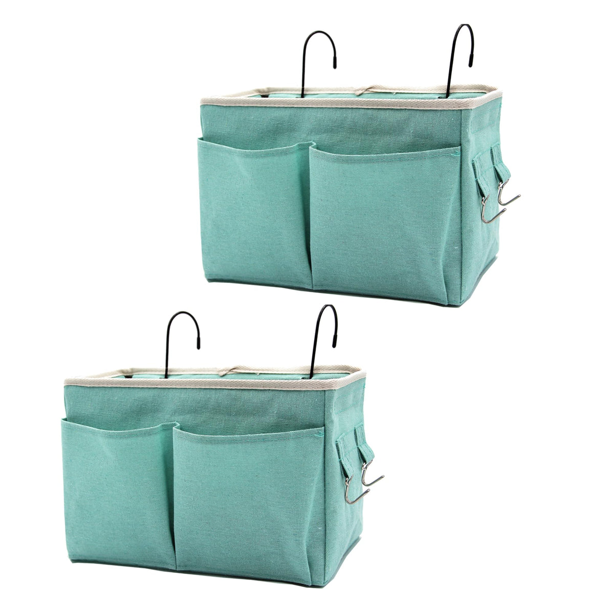 2-Pack Bedside Caddy Bedside Hanging Storage Basket Multi-Function Organizer Caddy for Bunk and