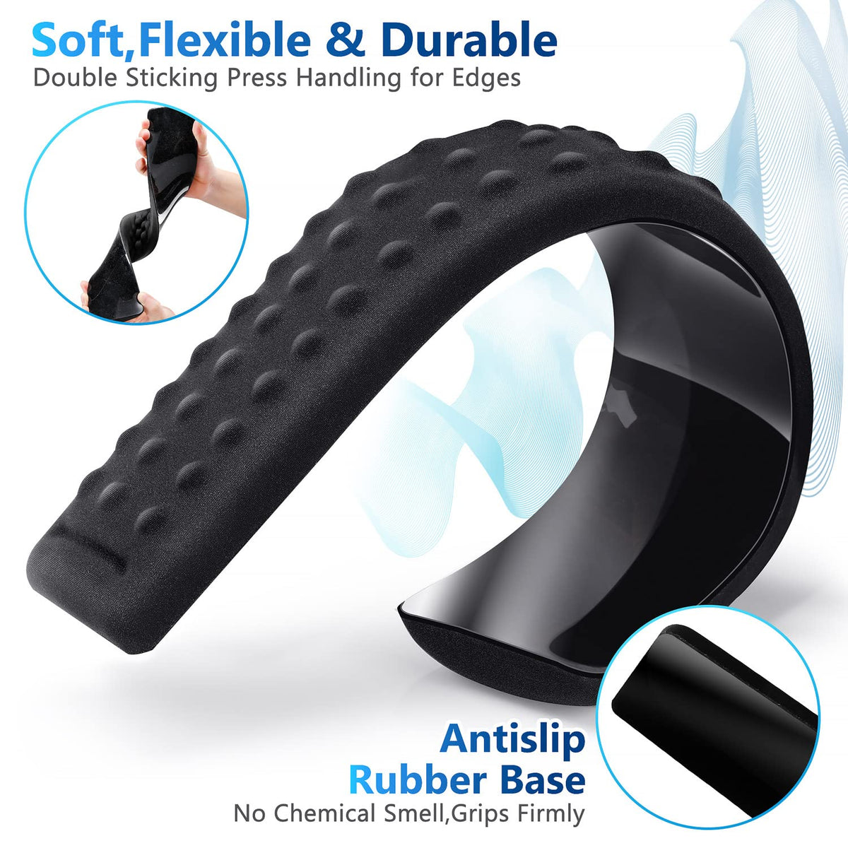 Gimars Upgraded Keyboard Wrist Rest with Massage Dot, Ergonomic Wrist Pad for Pressure Release &