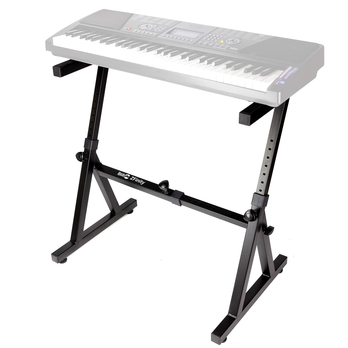 RockJam RJZZ363 Z Style Keyboard Stand, Heavy Duty & Height Adjustable