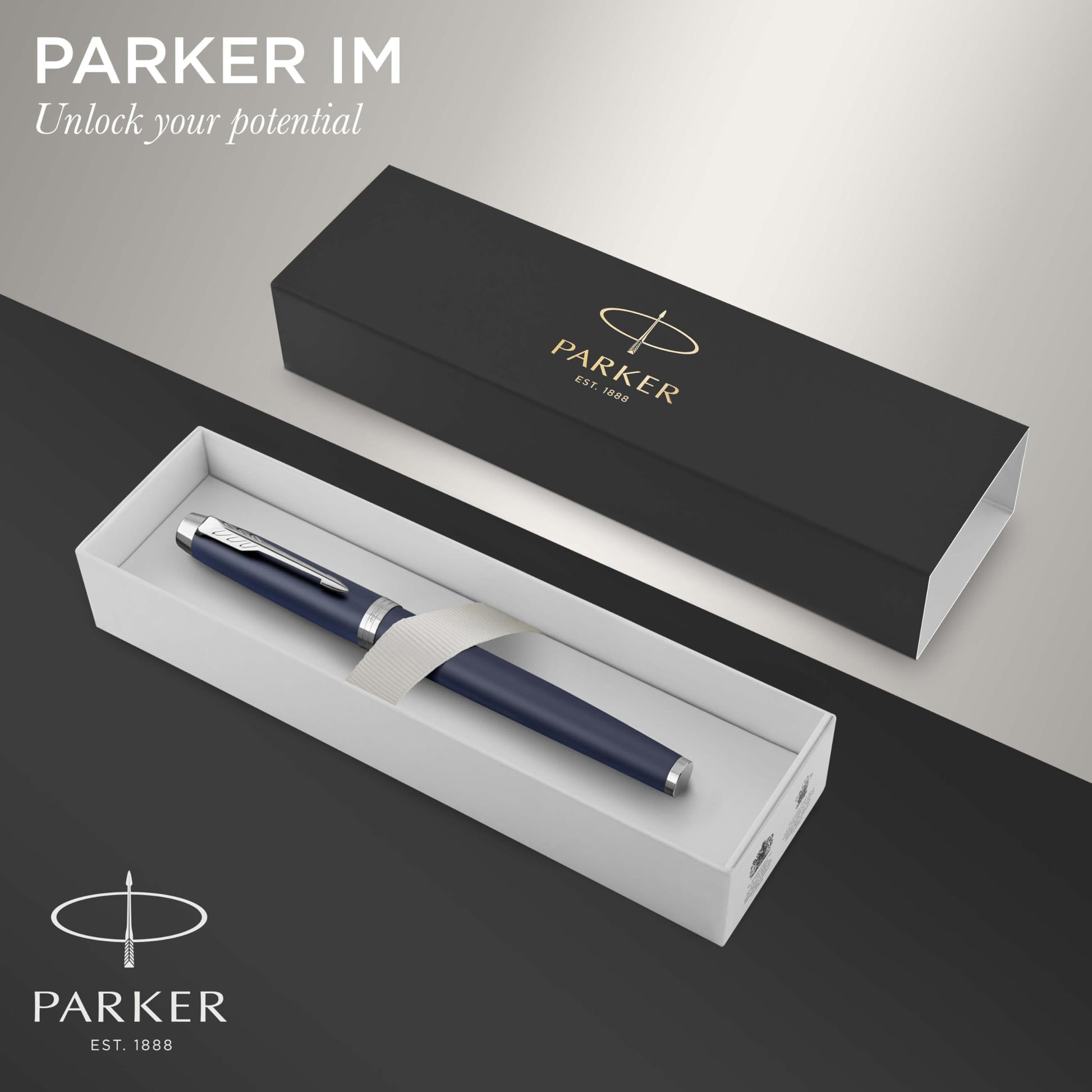 Fountain pen PARKER IM, size F, ink cartridge.