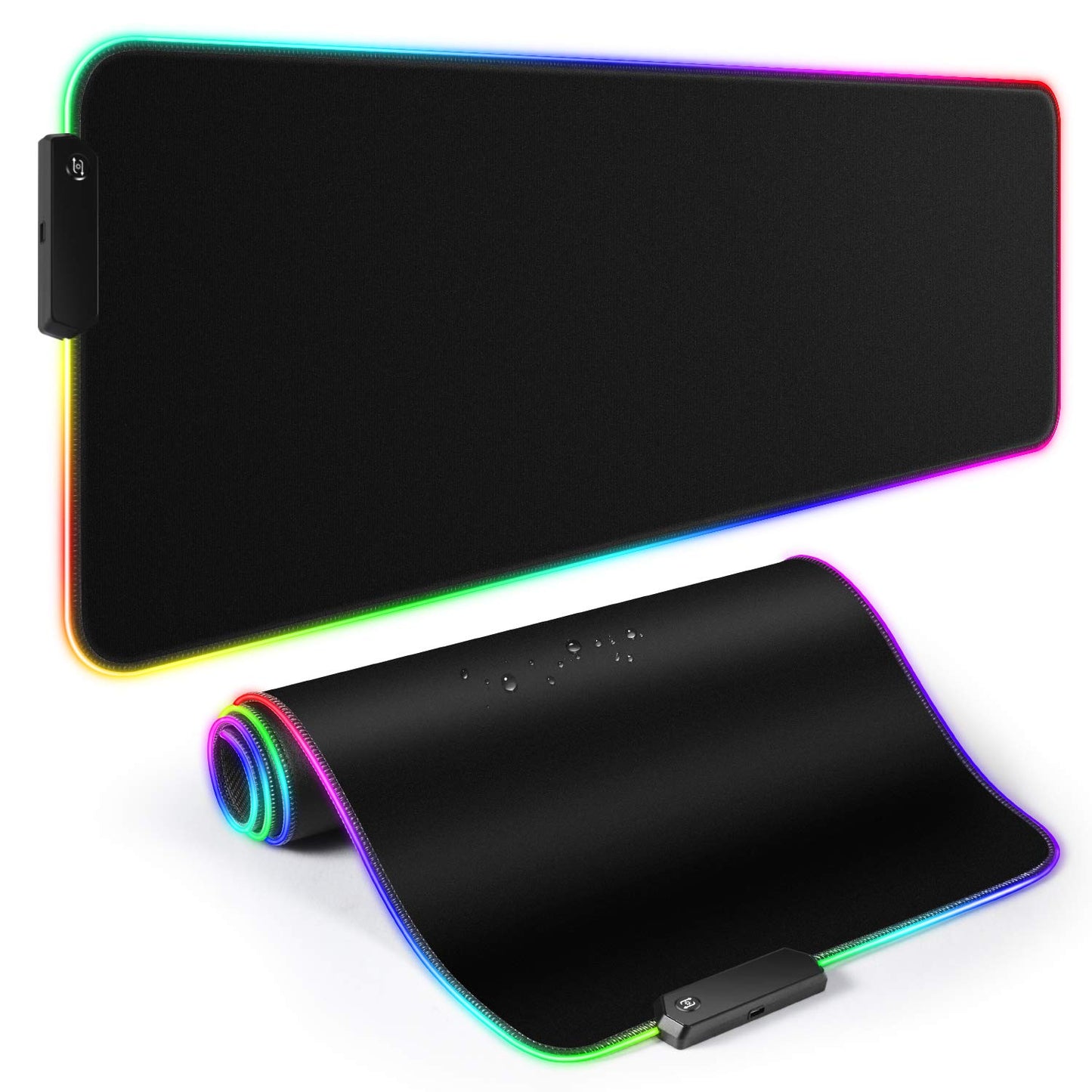 YXLILI Mouse Pad Gaming Large Mouse Pads for Keyboard and Mouse Extended RGB Mouse Mat, 12 Lighting