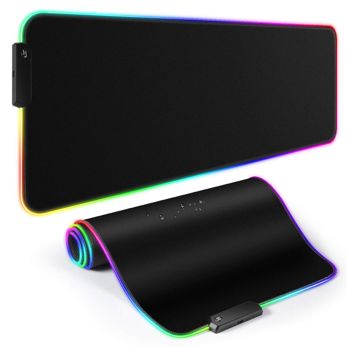 YXLILI Mouse Pad Gaming Large Mouse Pads for Keyboard and Mouse Extended RGB Mouse Mat, 12 Lighting