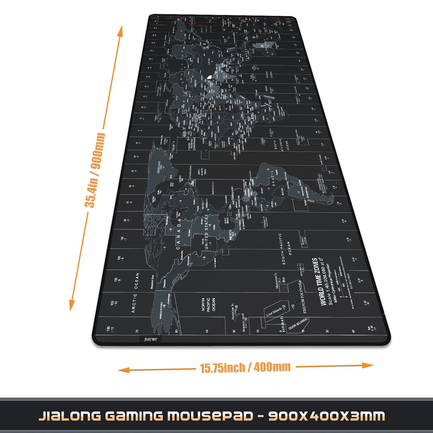 JIALONG Large Gaming Mouse Pad Extended Desk Mat XXL Mousepad with Non-Slip Keyboard Pad for Office