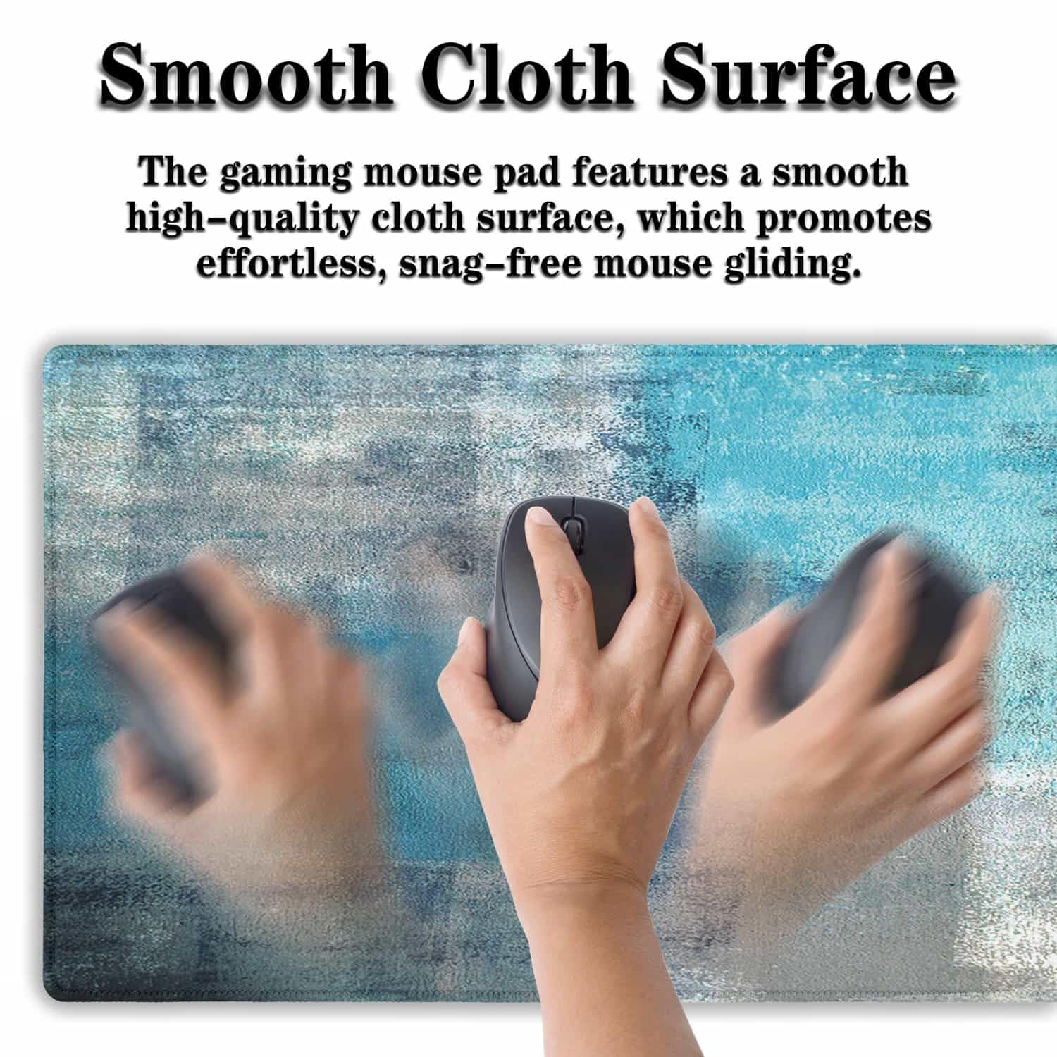 Samgula XXL Mouse Pad Turquoise and Gray, Extra Large Mouse Pad Gaming Desk Mats, Oversized