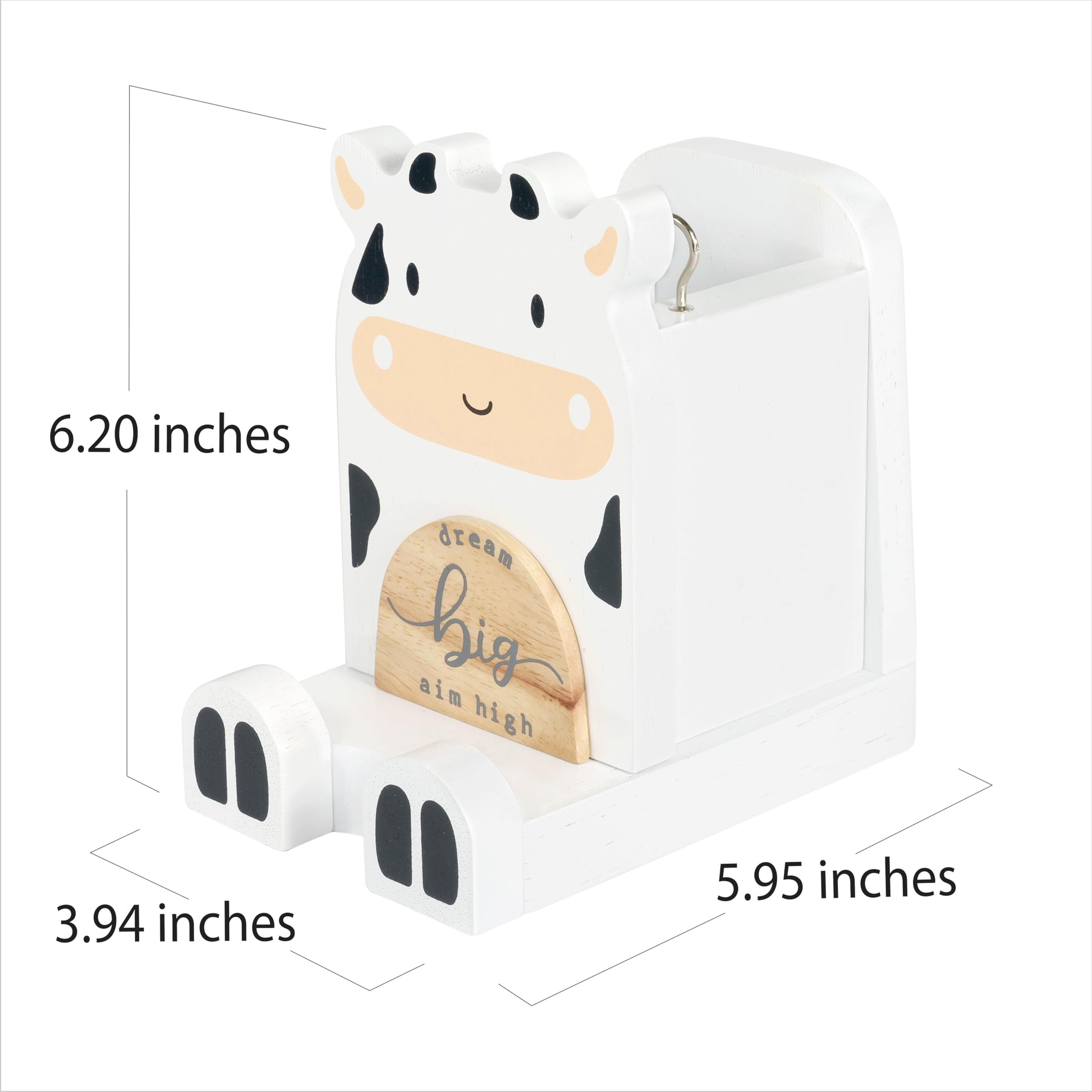 I'm Solid Wood Multipurpose Eyeglass Phone Pen & Pencil Holder Stand Stationery Desk Box Organizer