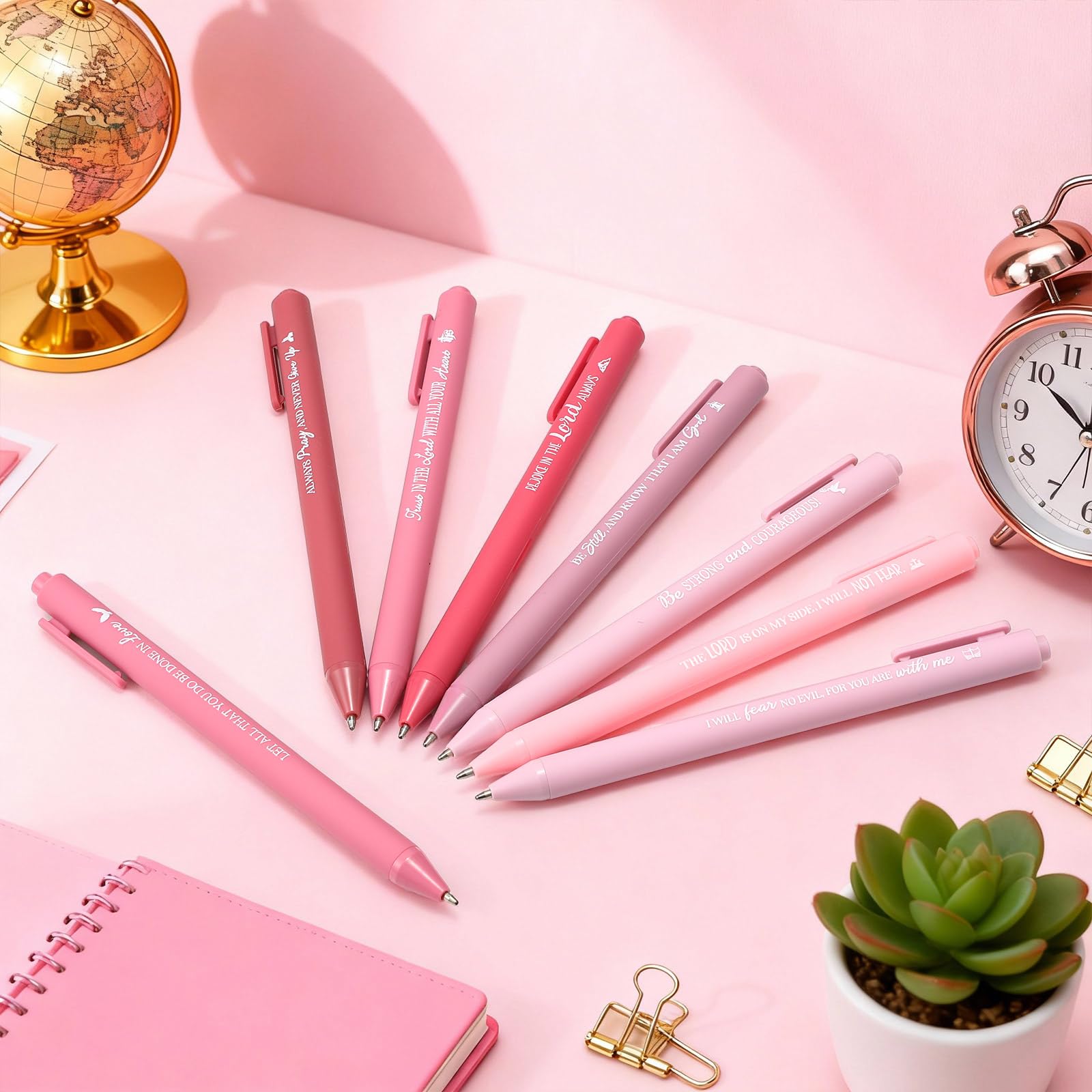 Sayglossy 80 Pcs Bible Verse Pens Christian Ballpoint Pens Inspirational Quotes Writing Tool Small