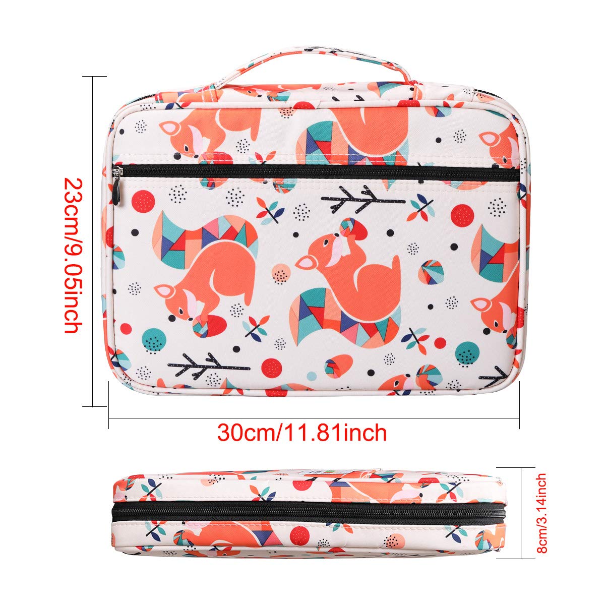 BOMKEE Coloring Pencil Case 220 Slots Pencils/Gel Pens Organizer Waterproof Travel Case Zipper