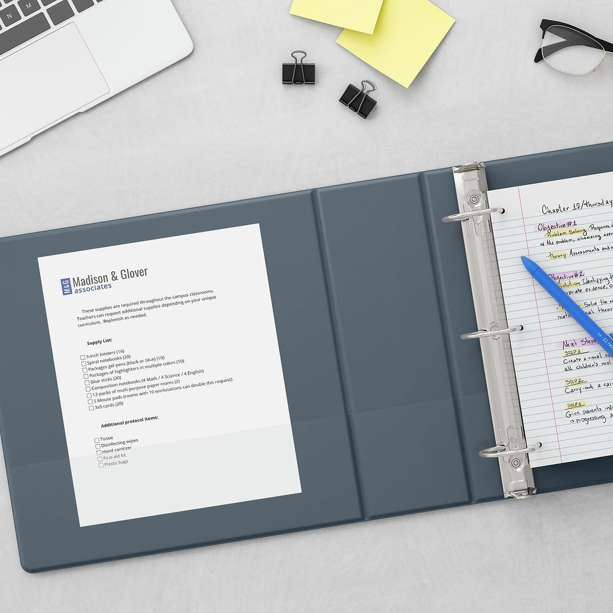 Staples 3-Inch 3-Ring View Binder, D-Ring, Gray