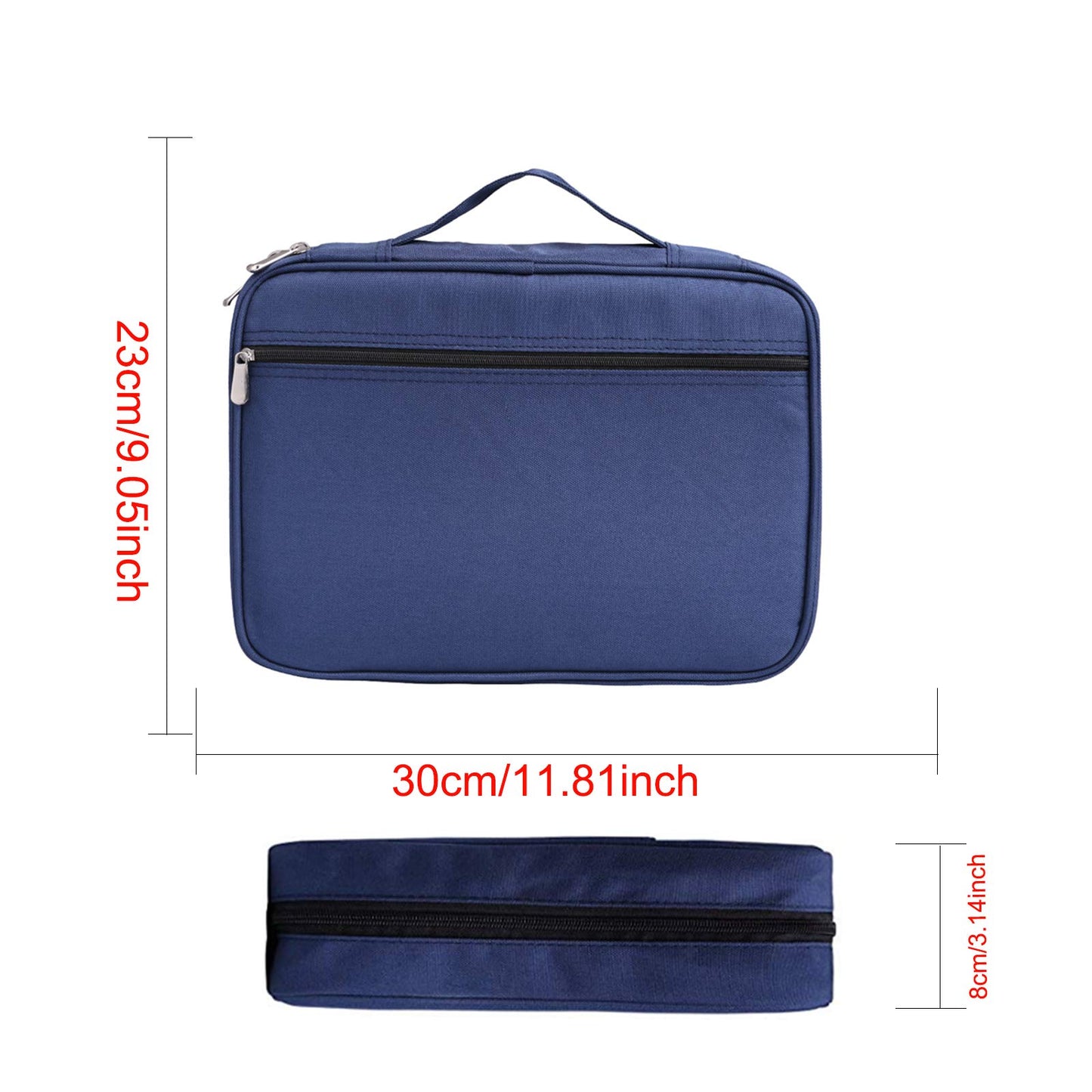 BOMKEE Pencil Case for Adults 220 Slots Colored Pencils Gel Pen Organizer Bag with Zipper for
