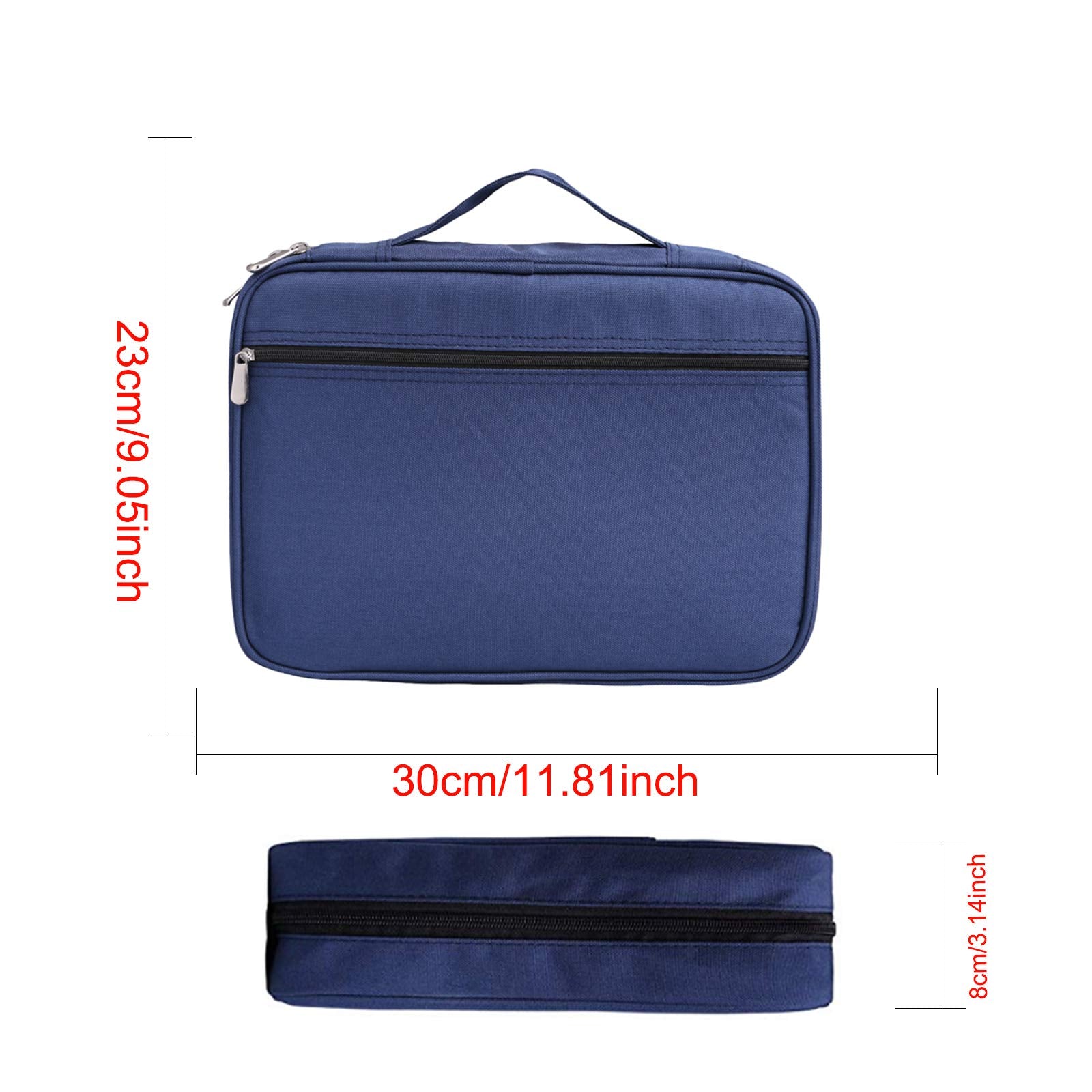 BOMKEE Pencil Case for Adults 220 Slots Colored Pencils Gel Pen Organizer Bag with Zipper for