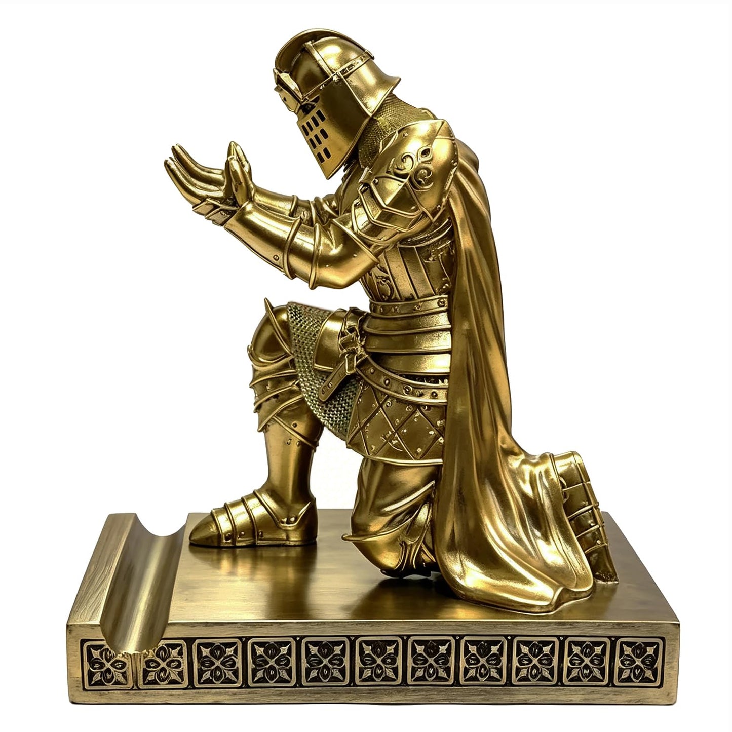 Knight Pen Holder Desk Organizer Office Decor Letter Opener for Desk Bronze