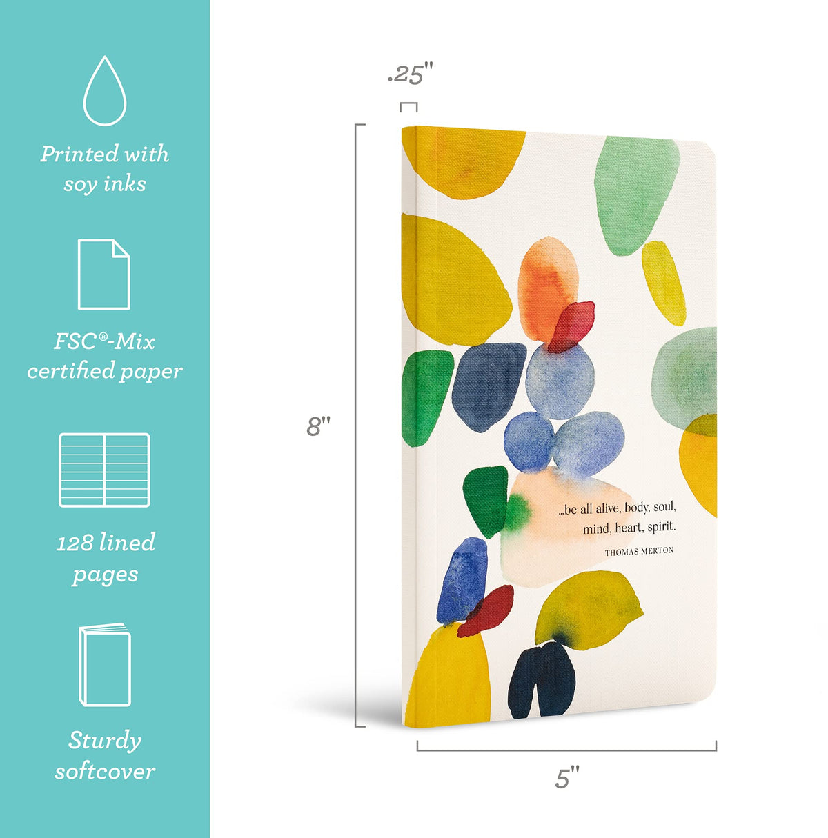 Compendium Softcover Journal - Be all alive, body, soul, mind, heart, spirit. – A Write Now Journal