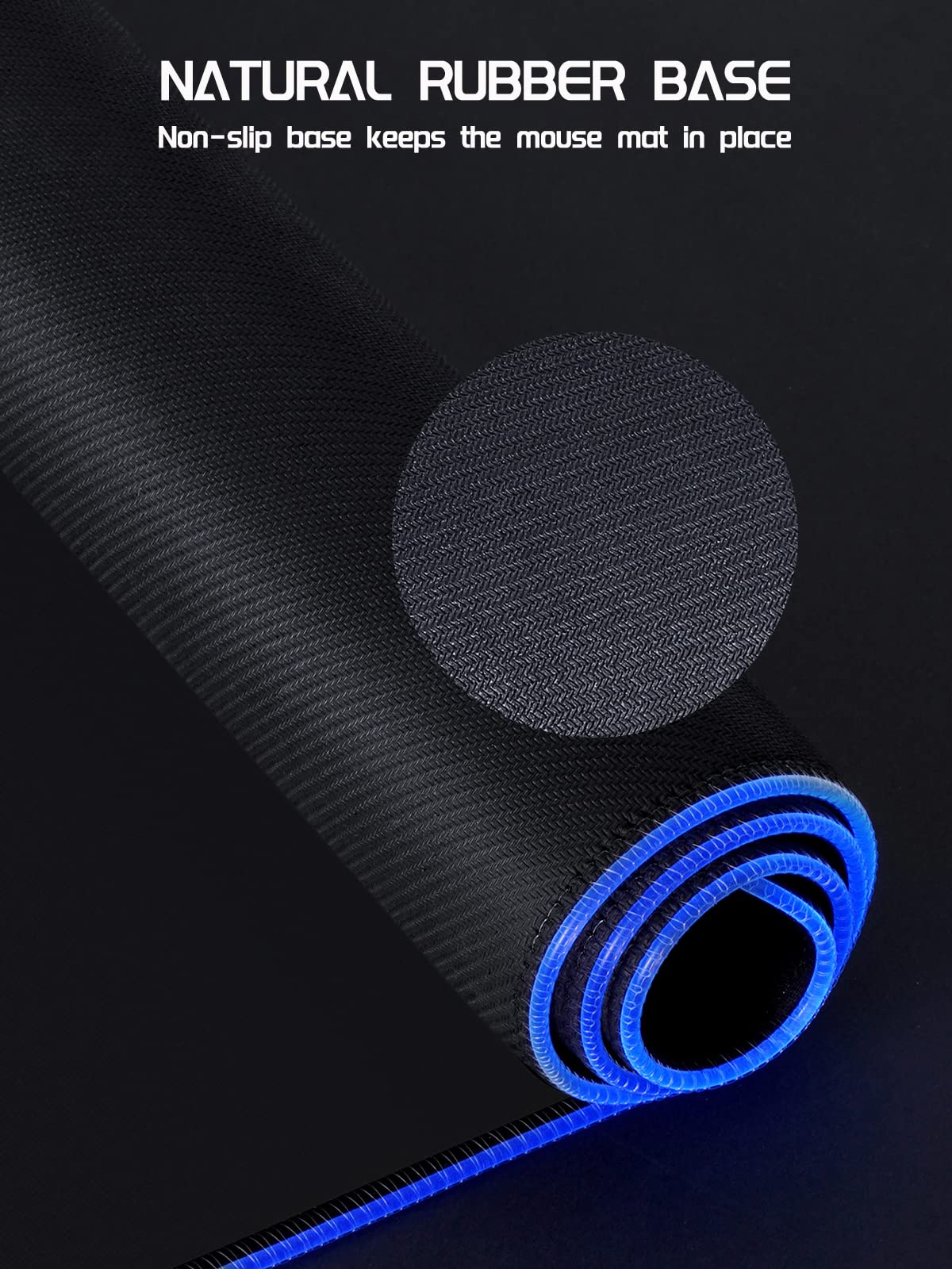 EASEMO Gaming Mouse Pad, RGB Mouse Mat XXL Large (35.4 x 15.75 in) with 7 LED Colors 11 Lighting