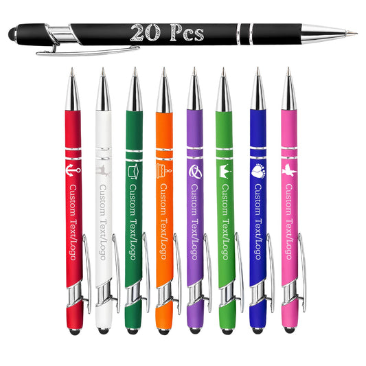 Xsersao Personalized Custom Pens with Name Logo Engraved Pen Customized Ballpoint Pens for Office