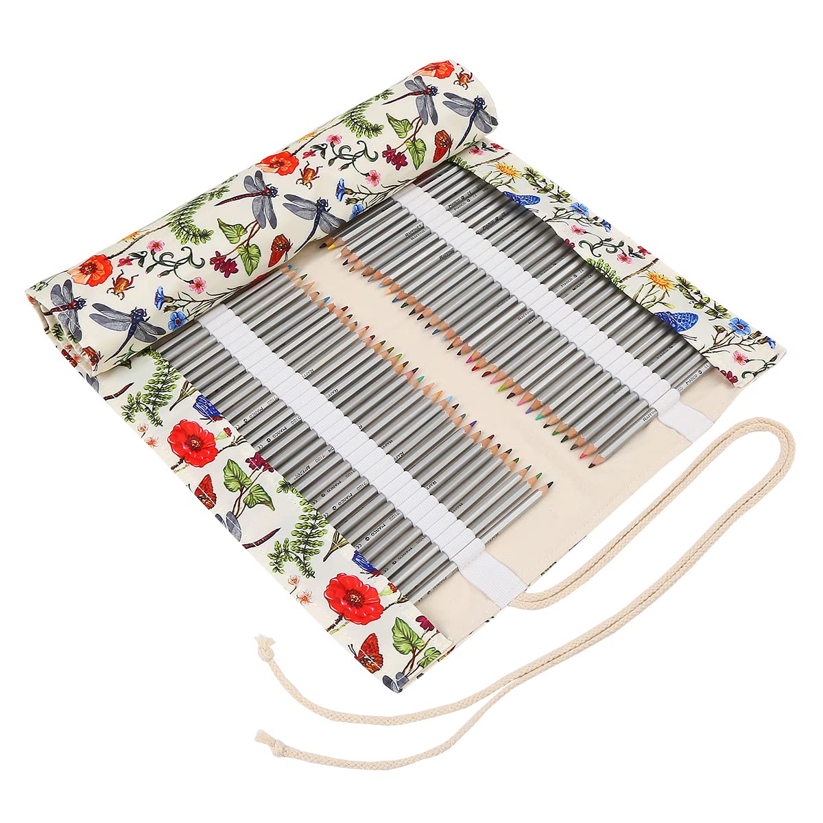 Lbxgap 168 Slot Pencil Roll Wrap Up Pencil Pouches Holder
