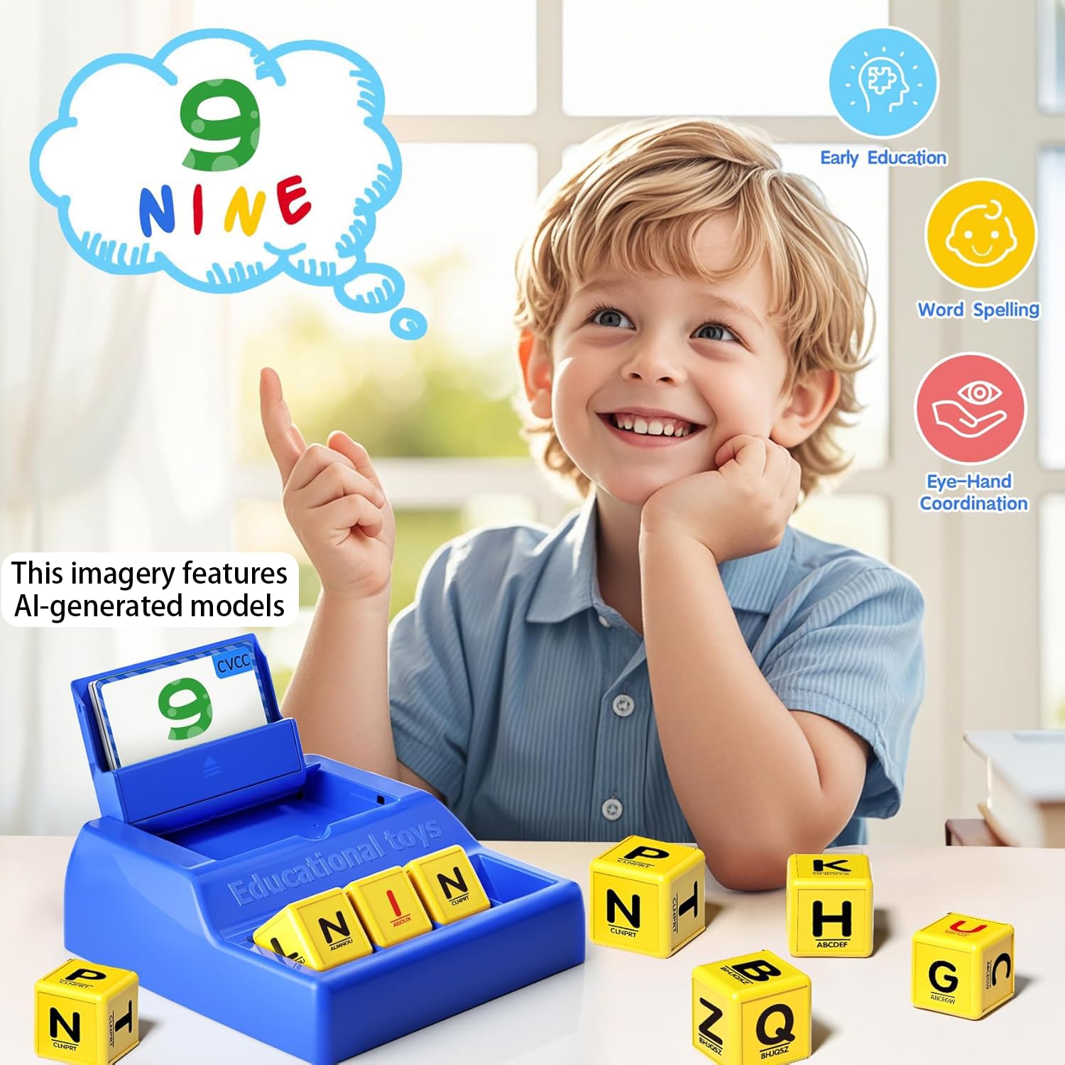 Montessori Matching Letter Game Toys for 3 4 5 Year Old Boy Girl Gifts Kids