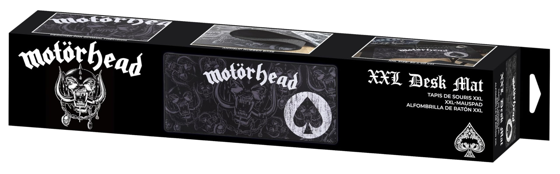 SUBSONIC Motorhead Mouse Pad XXL 35x15 in – Gaming Desk Mat Extra Large