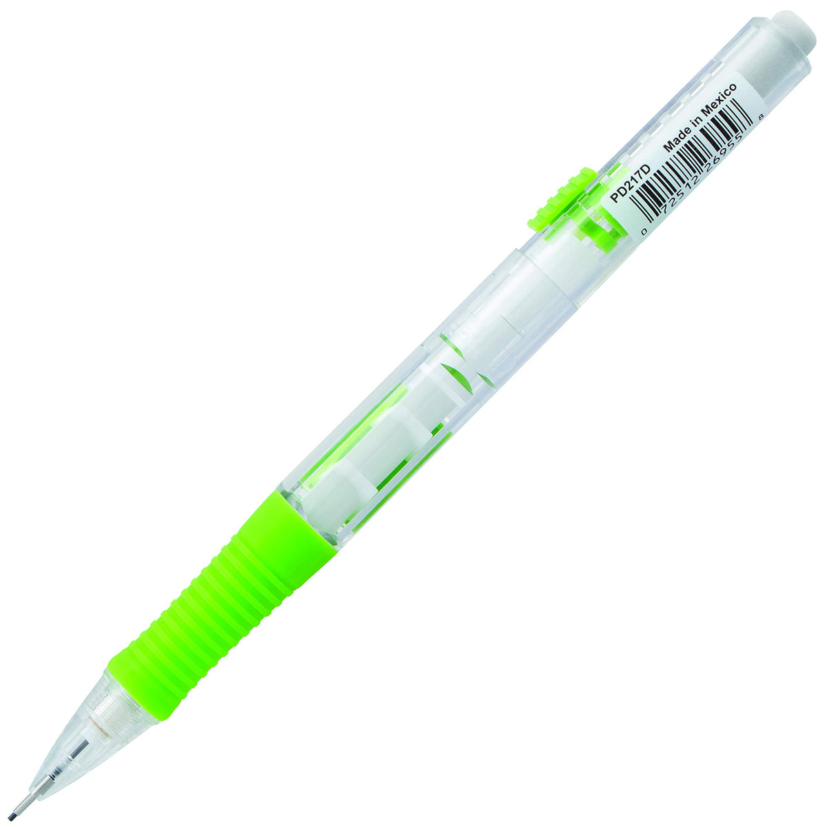 Pentel QUICK CLICK Mechanical Pencil (0.7mm), Green Barrel, Box of 12 Pencils (PD217D)