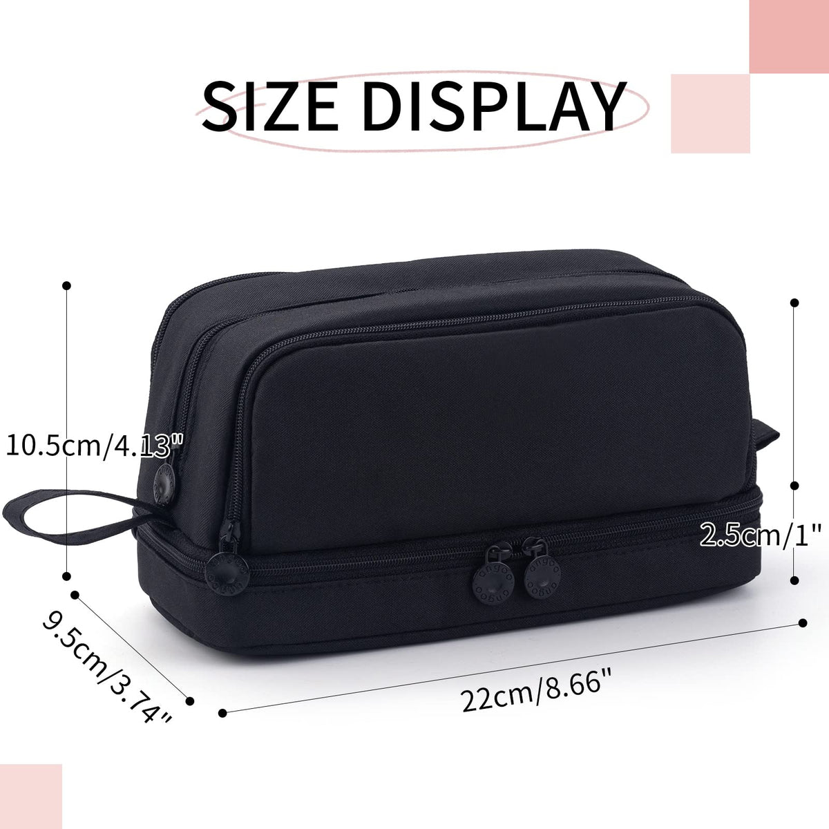 CICIMELON Large Capacity Pen Pencil Case with 4 Compartments, Multi-Slot Pencil Pouch Bag Aesthetic