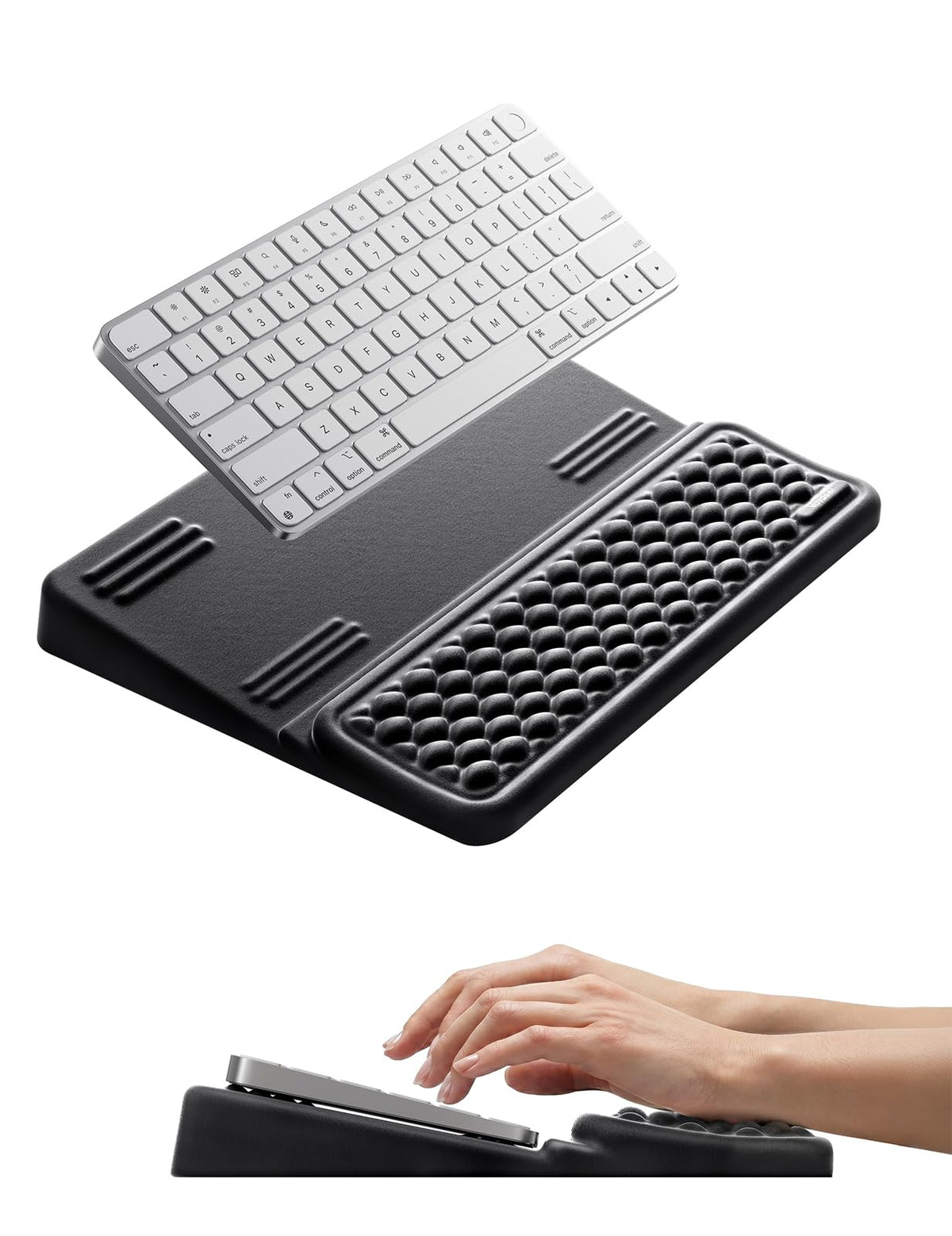 Vaydeer Medium Keyboard Wrist Rest for Computer, Soft Memory Foam Keyboard Stand with Wrist Support