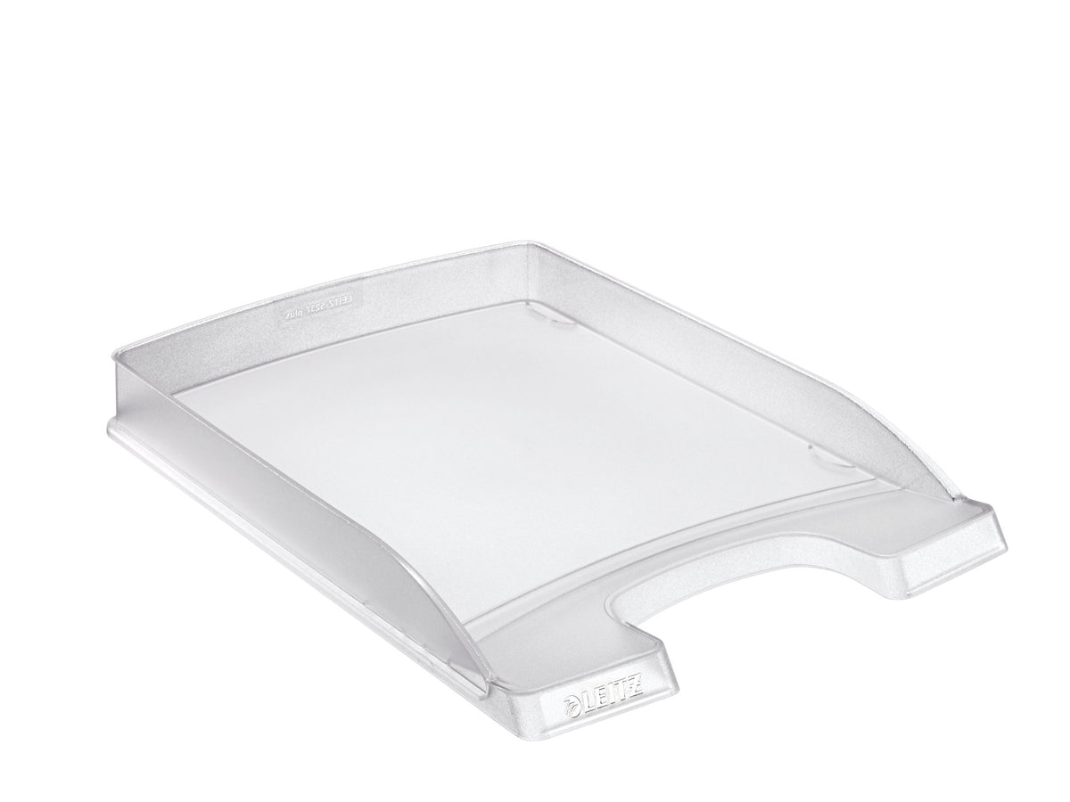 Leitz A4 Letter Tray, Slim, Clear, Plus Range, 52370003
