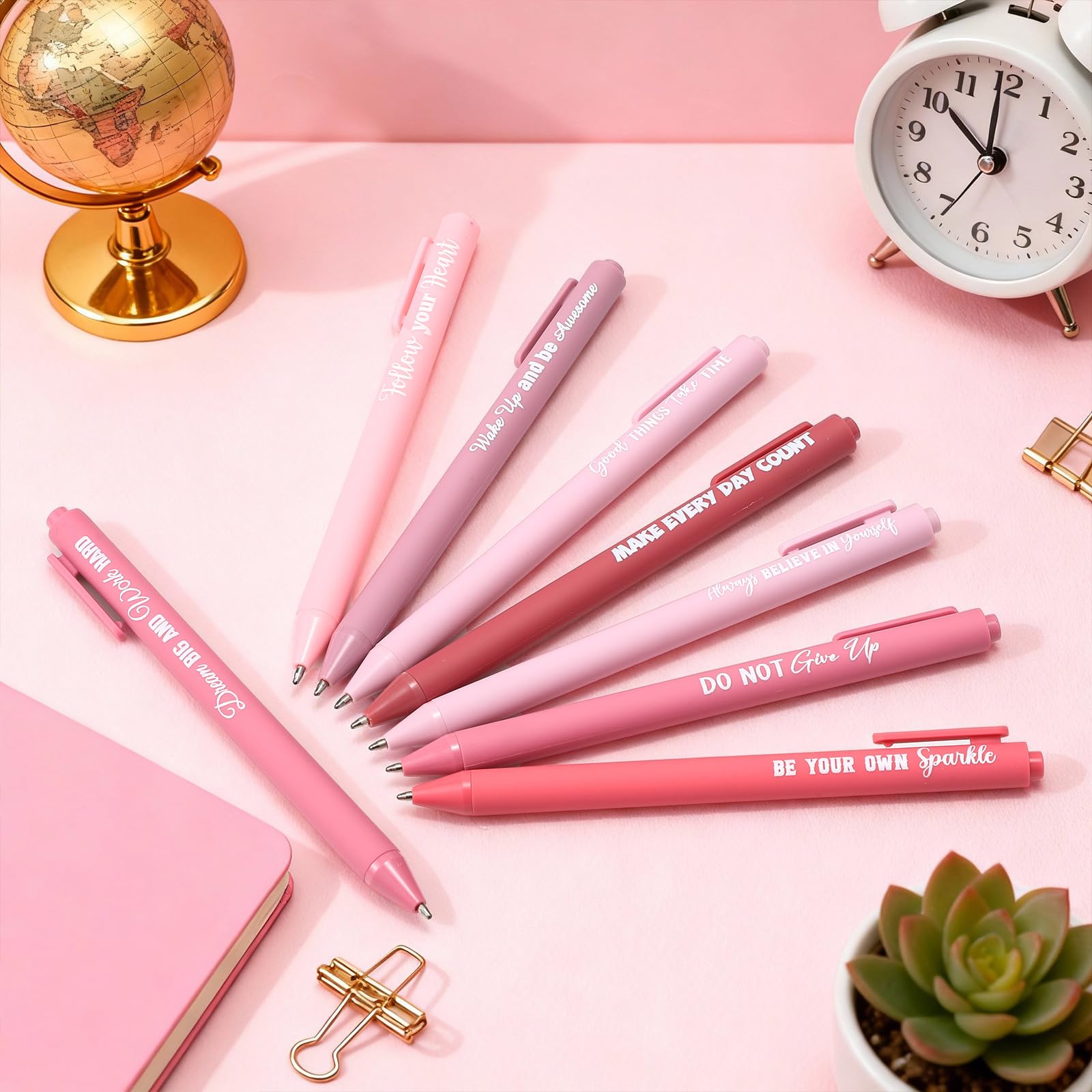 Sayglossy 80 Pcs Motivational Pens Christian Ballpoint Pens Inspirational Quotes Writing Tool Small