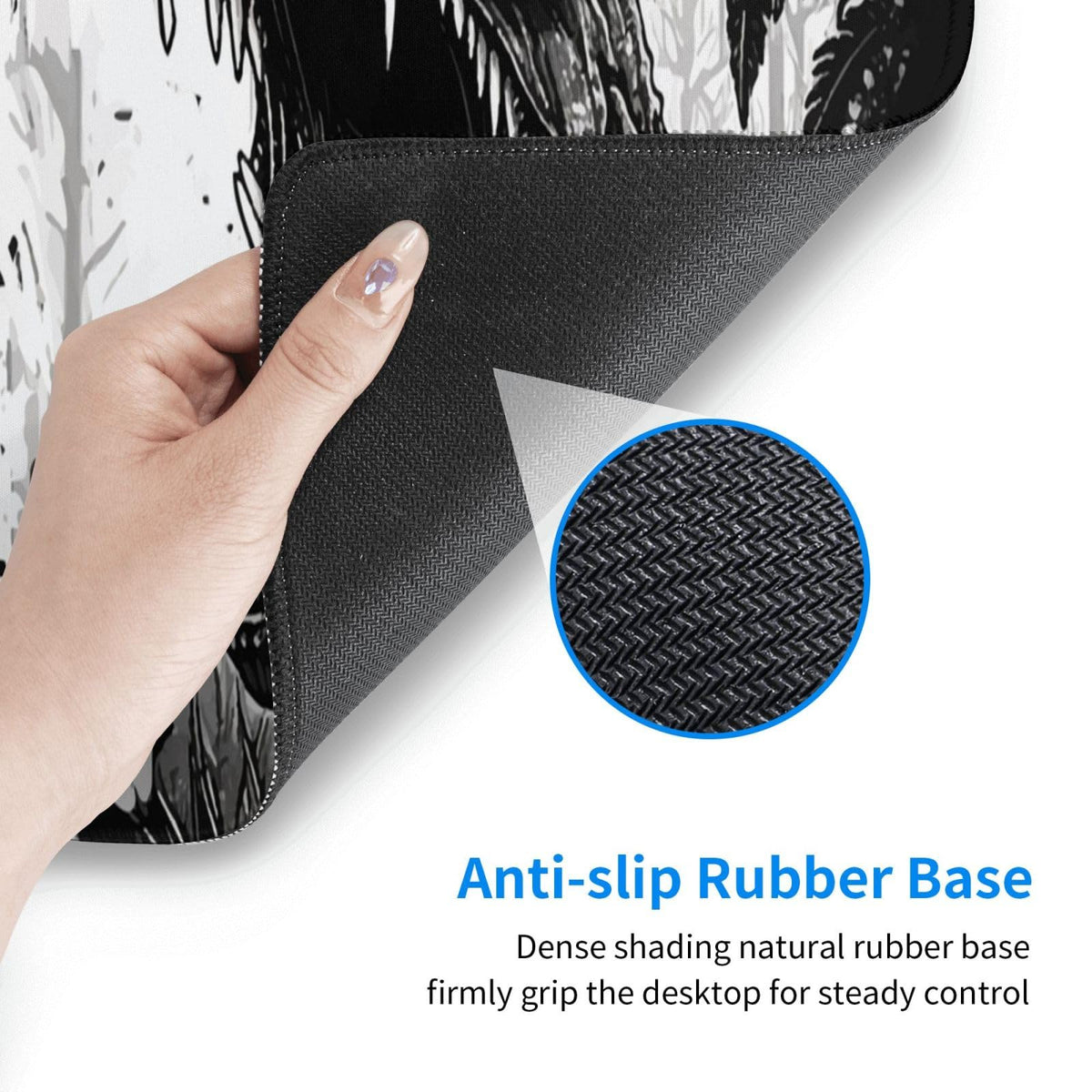 Dinosaur Mouse Pad XL Large Mousepad Non Slip Rubber Base Desk Mat for Laptop Computer Gaming 31.5"