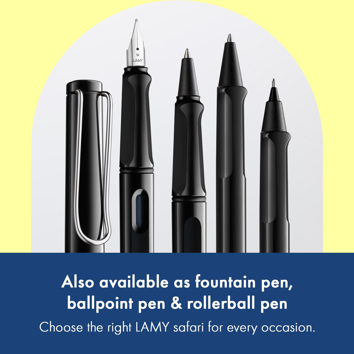 LAMY safari black - Mechanical Pencil with ergonomic grip & body made of robust ASA plastic - ideal