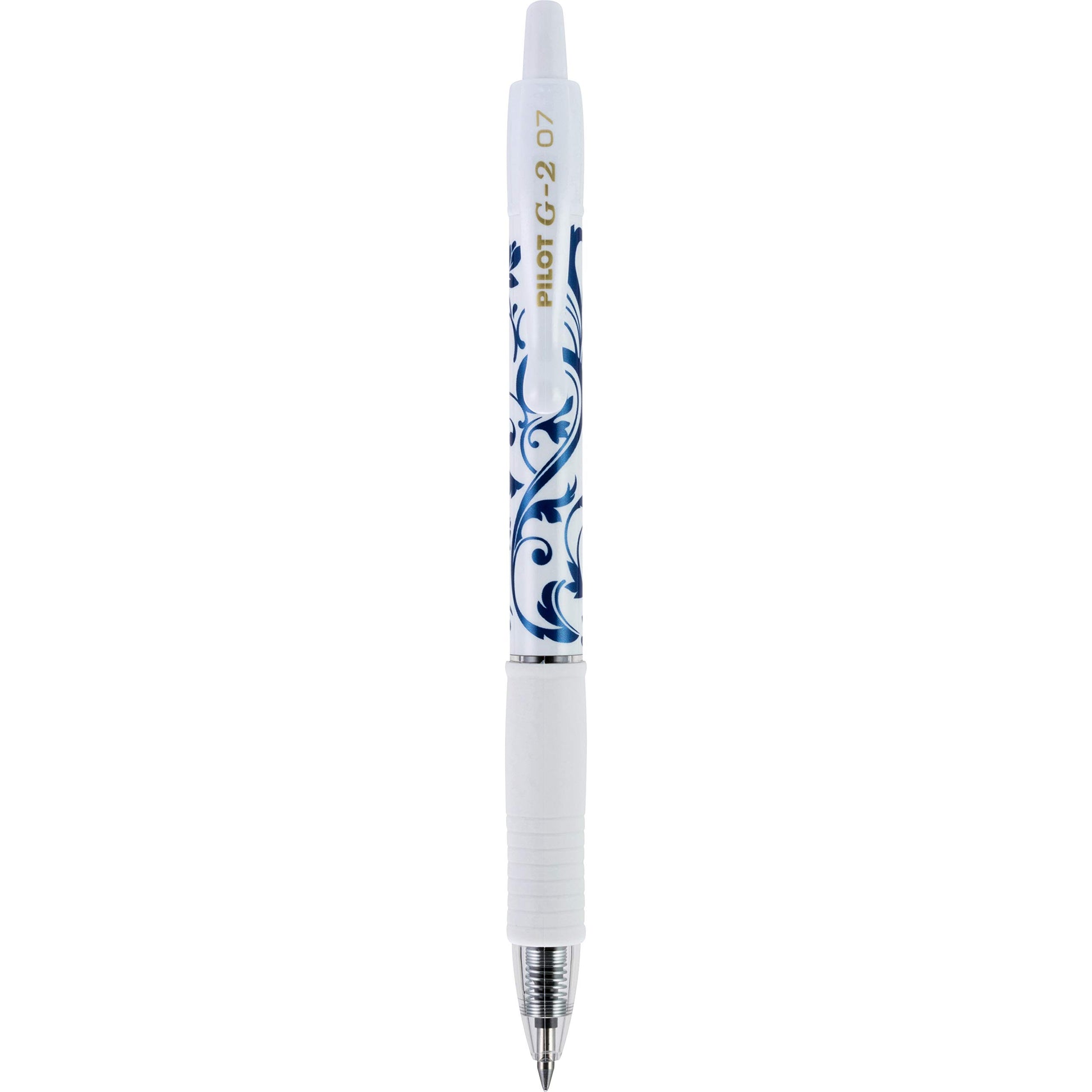PILOT G2 Fashion Collection Premium Gel Ink Pens, Fine Point (0.7mm), White Barrels with Assorted