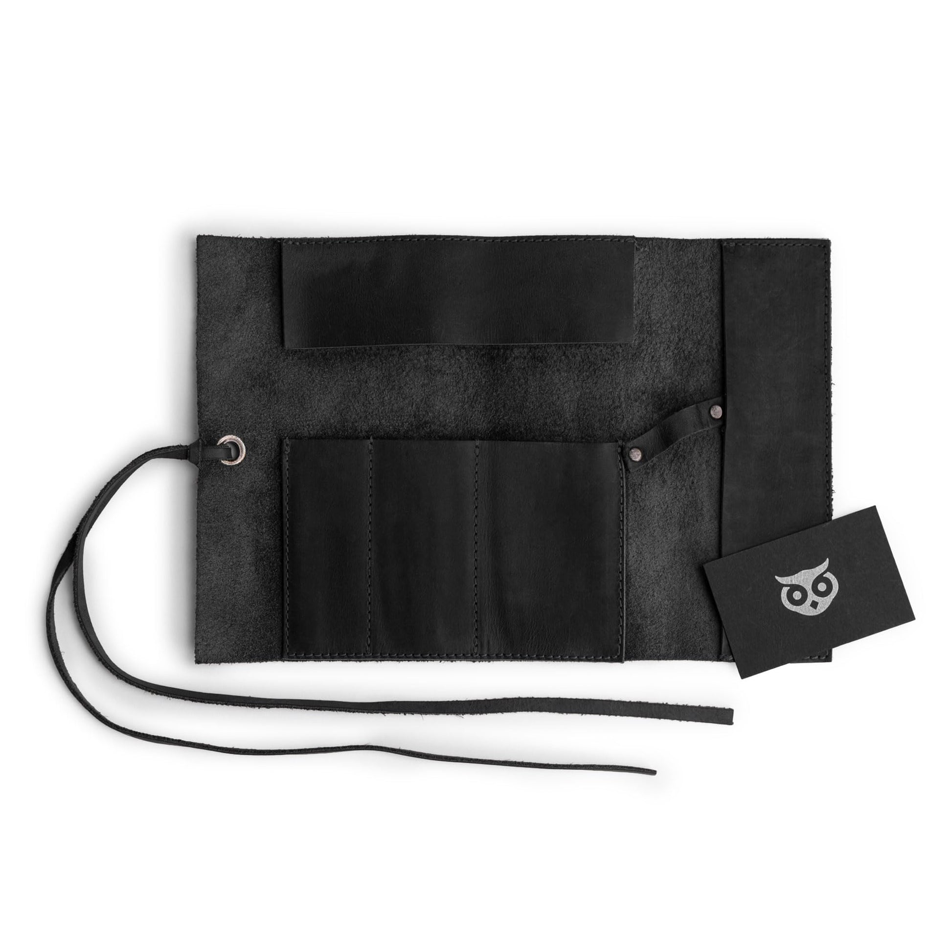 Hide & Drink, Rustic Pencil Roll Pouch, Multi-Purpose Storage Wrap for Scissors, Earphones