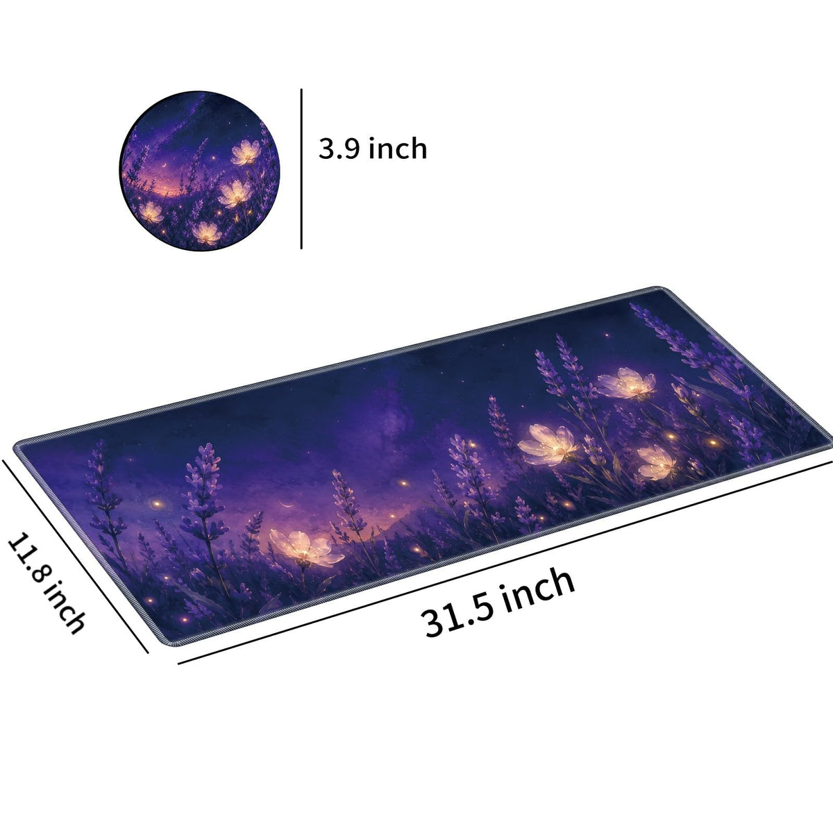 Desk Mat Large Gaming Mouse Pad + Coaster