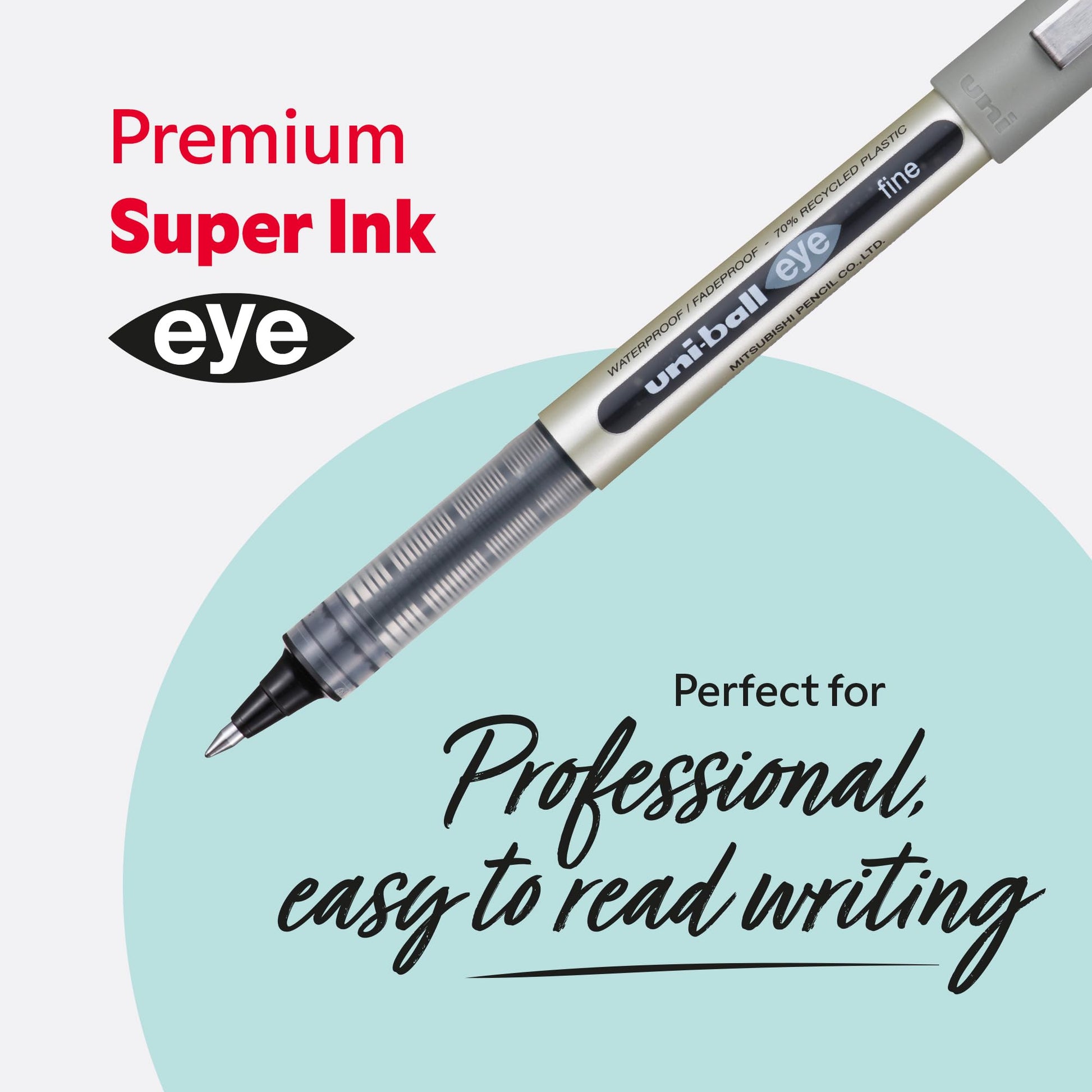 uni-ball UB-157 Eye Rollerball Pens. Premium Fine 0.7mm Ballpoint Tip for Super Smooth Writing