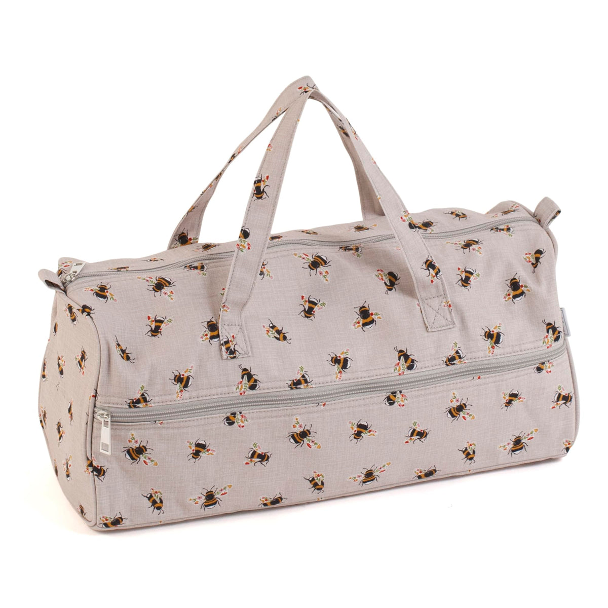 Hobby Gift Knitting Bag Large Yarn Storage Bag with Zippered Compartments for Knitting Needles