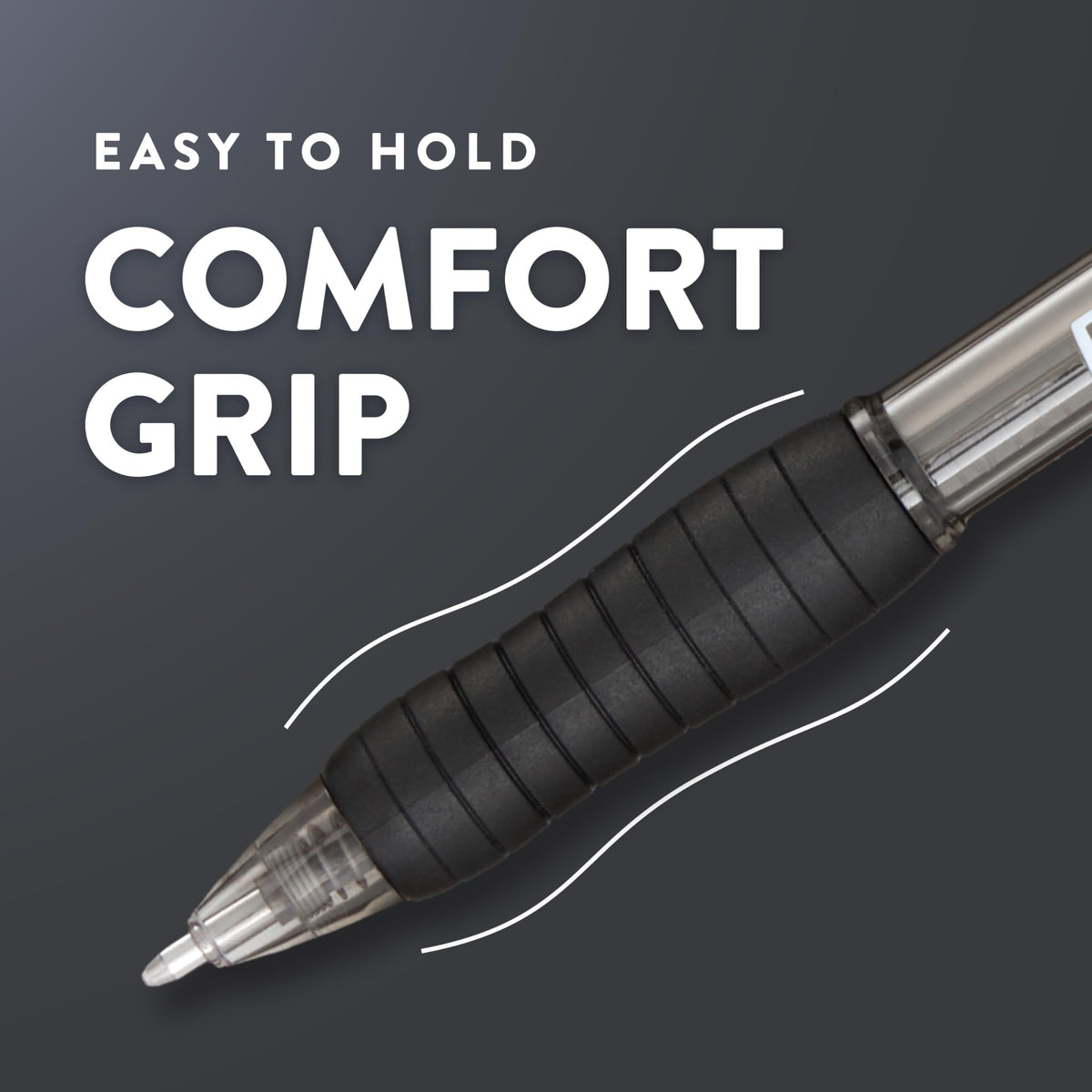 Paper Mate Profile Ballpoint Pens, Retractable, Medium Point (1.0mm), Black Ink, 36 Count - Comfort