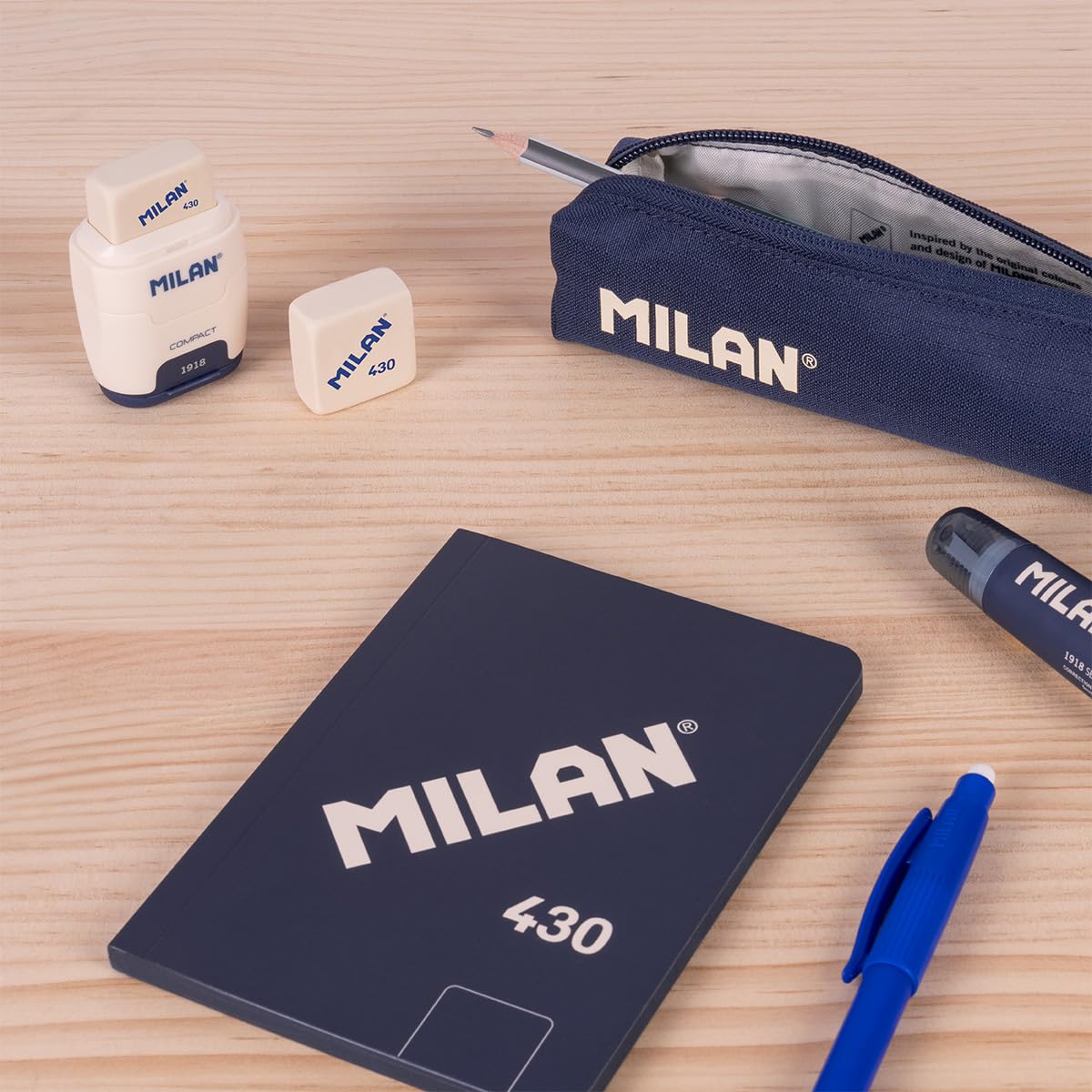 1918 Collection Mini Pencil Case, Navy MILAN®