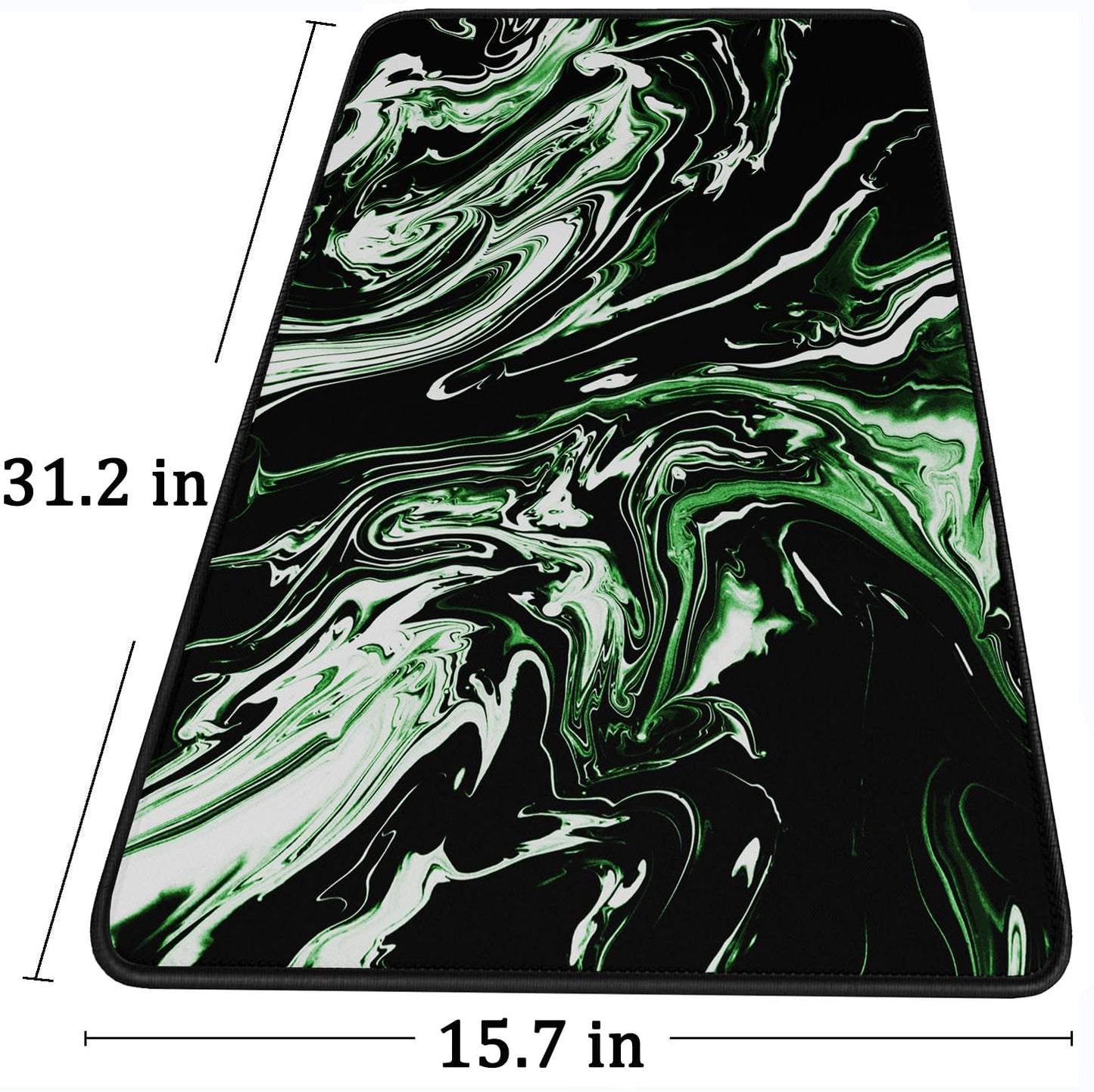 Large Extended Mouse Pad with Stitched Edges, Non-Slip Natural Rubber Base