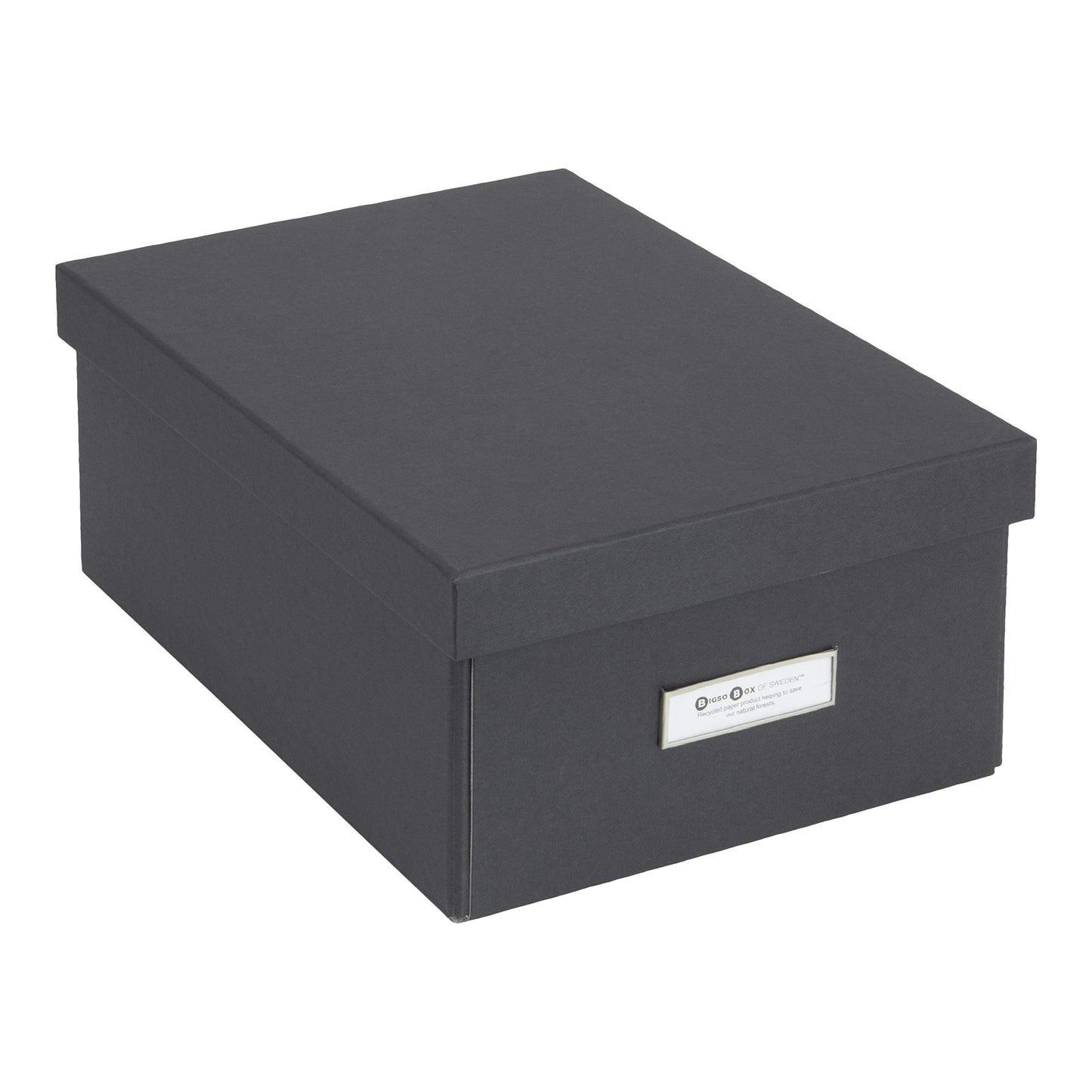 Bigso Box of Sweden Karin Collapsible Storage Box with Labelframe for Easy Identification - Simple