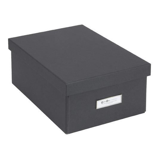 Bigso Box of Sweden Karin Collapsible Storage Box with Labelframe for Easy Identification - Simple