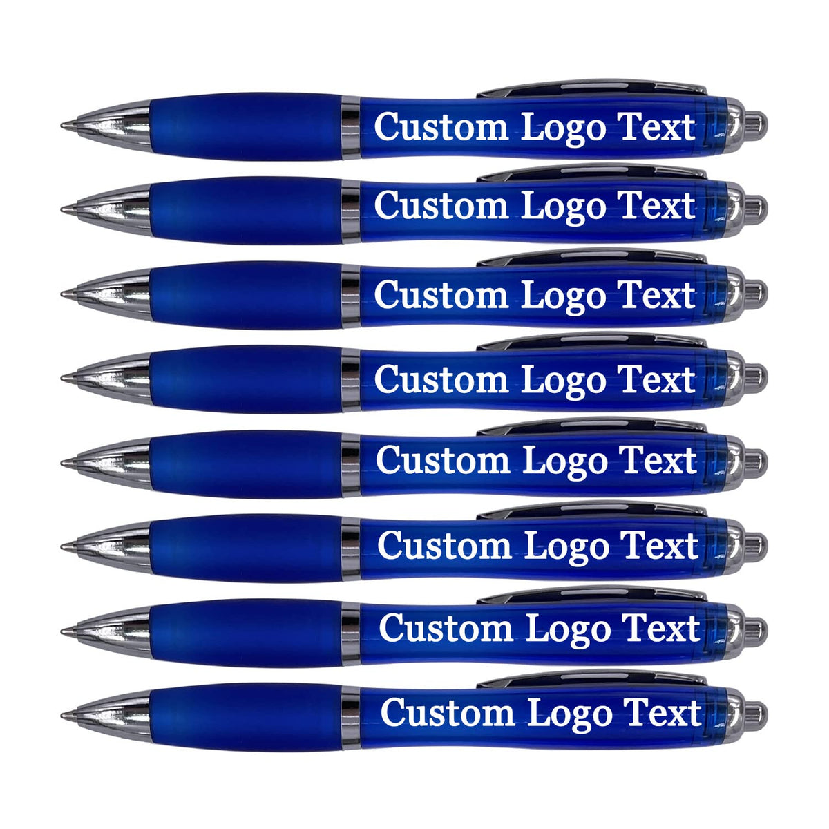 HEYZARDA Personalized Ballpoint Pens with Name for Events, Blue, 50 Pcs
