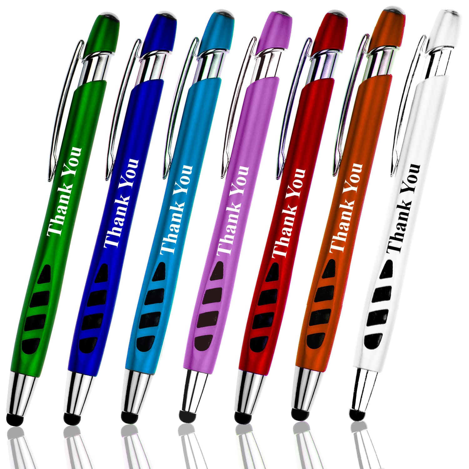 Thank You Greeting Gift Stylus Pens for Touchscreen Devices - 2 in 1 Multifunction Pen - for