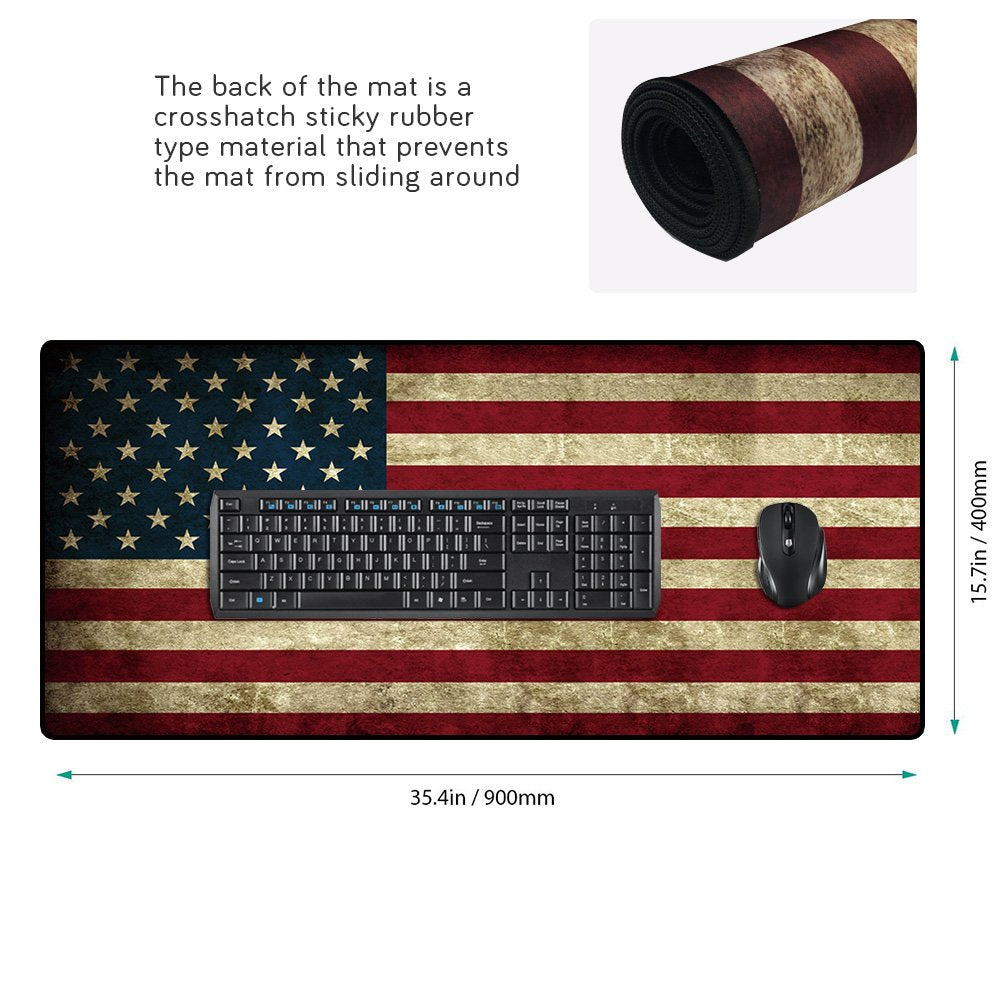 Cmhoo XXL Professional Large Mouse Pad & Computer Game Mouse Mat (35.4x15.7x0.1IN, 90x40 US)