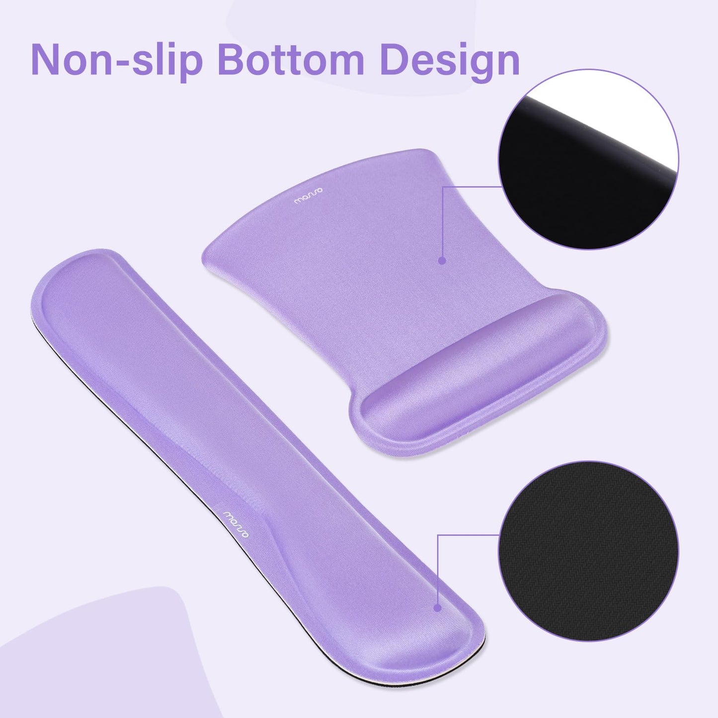 MOSISO Keyboard Mouse Pad Set, Large Gaming Mousepad&Keyboard Wrist Rest