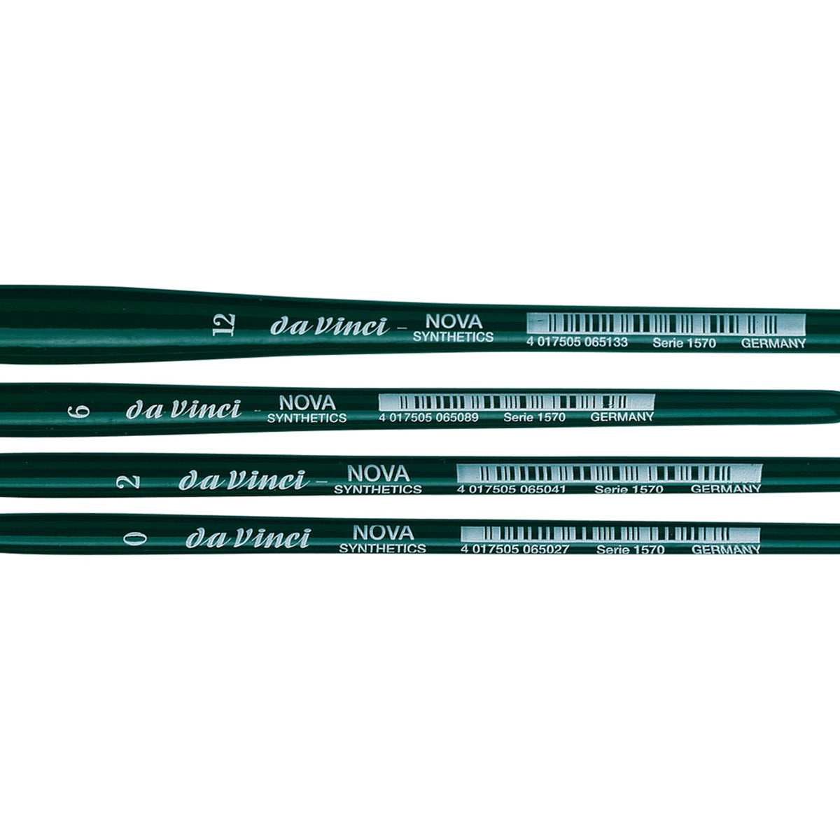 da Vinci Watercolor Series 4219 Nova Paint Brush Set, Synthetic, Multiple Sizes, 4 Brushes (Series