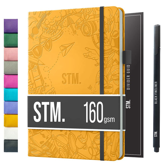 Bullet Dotted Journal Dot Grid Notebook | A5 Daily Journaling Notebooks for Personal Writing, Work